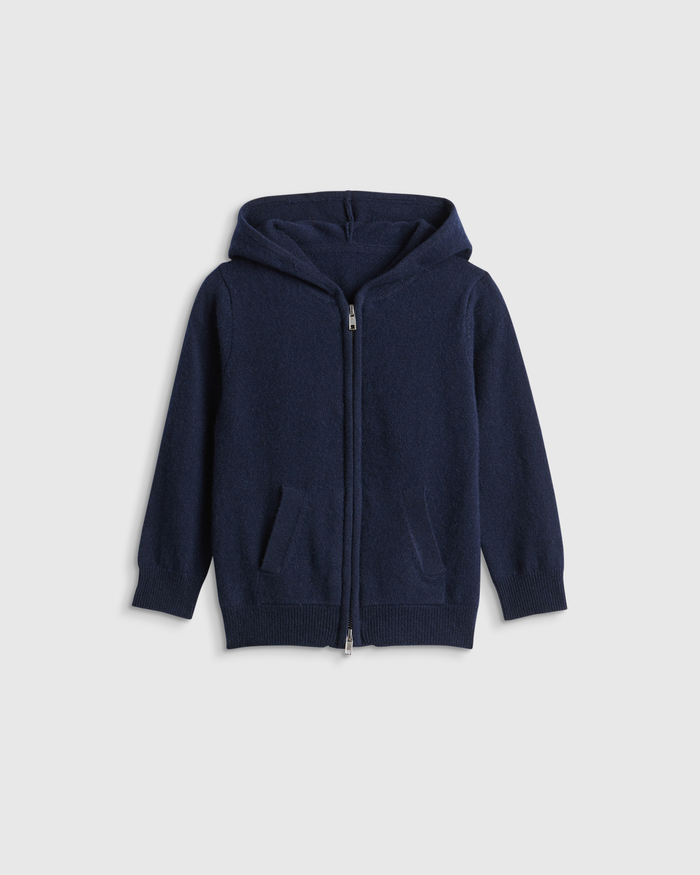 Washable Cashmere Full Zip Hoodie