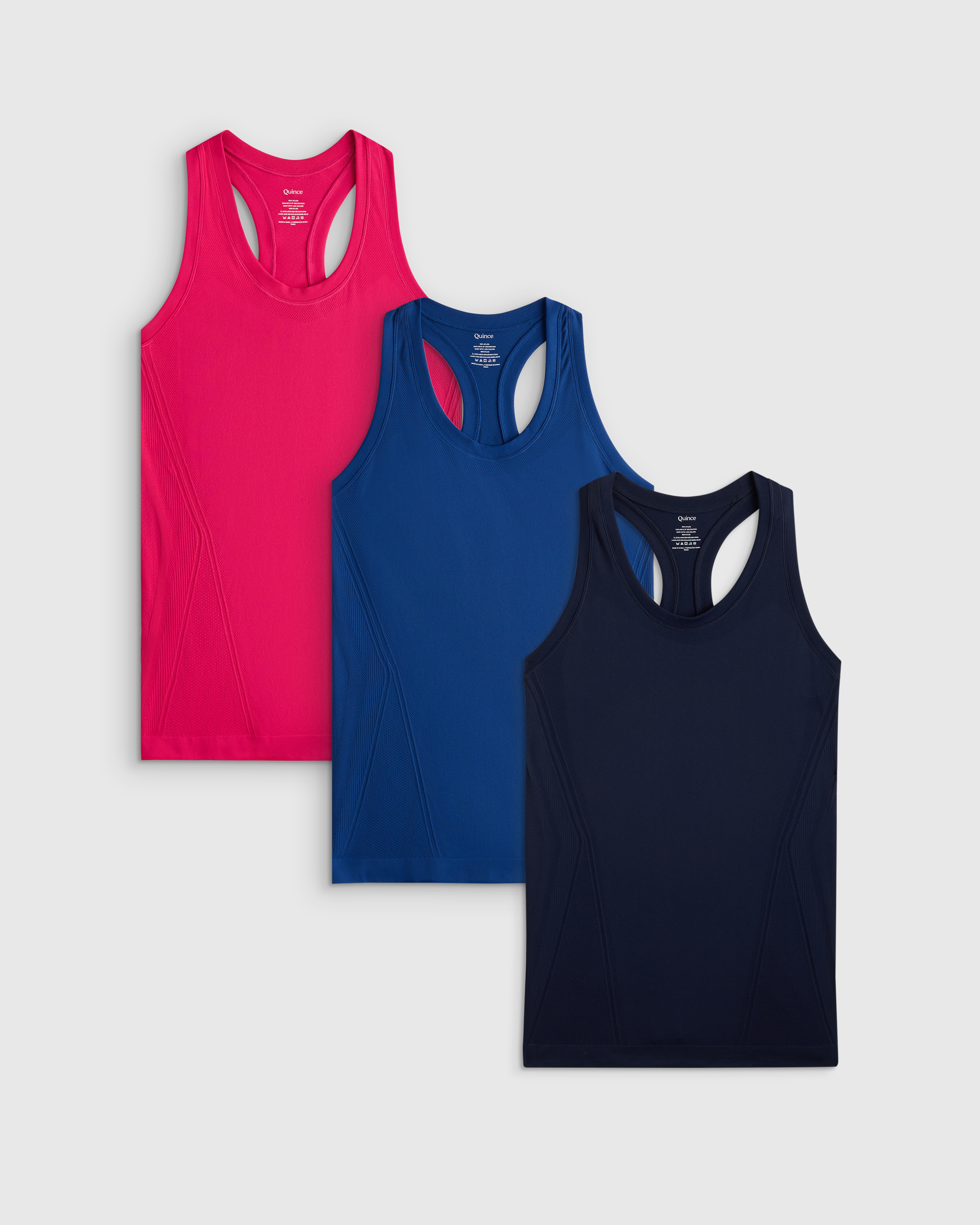 Women's Seamless Racerback Tank 3 Pack Bundle