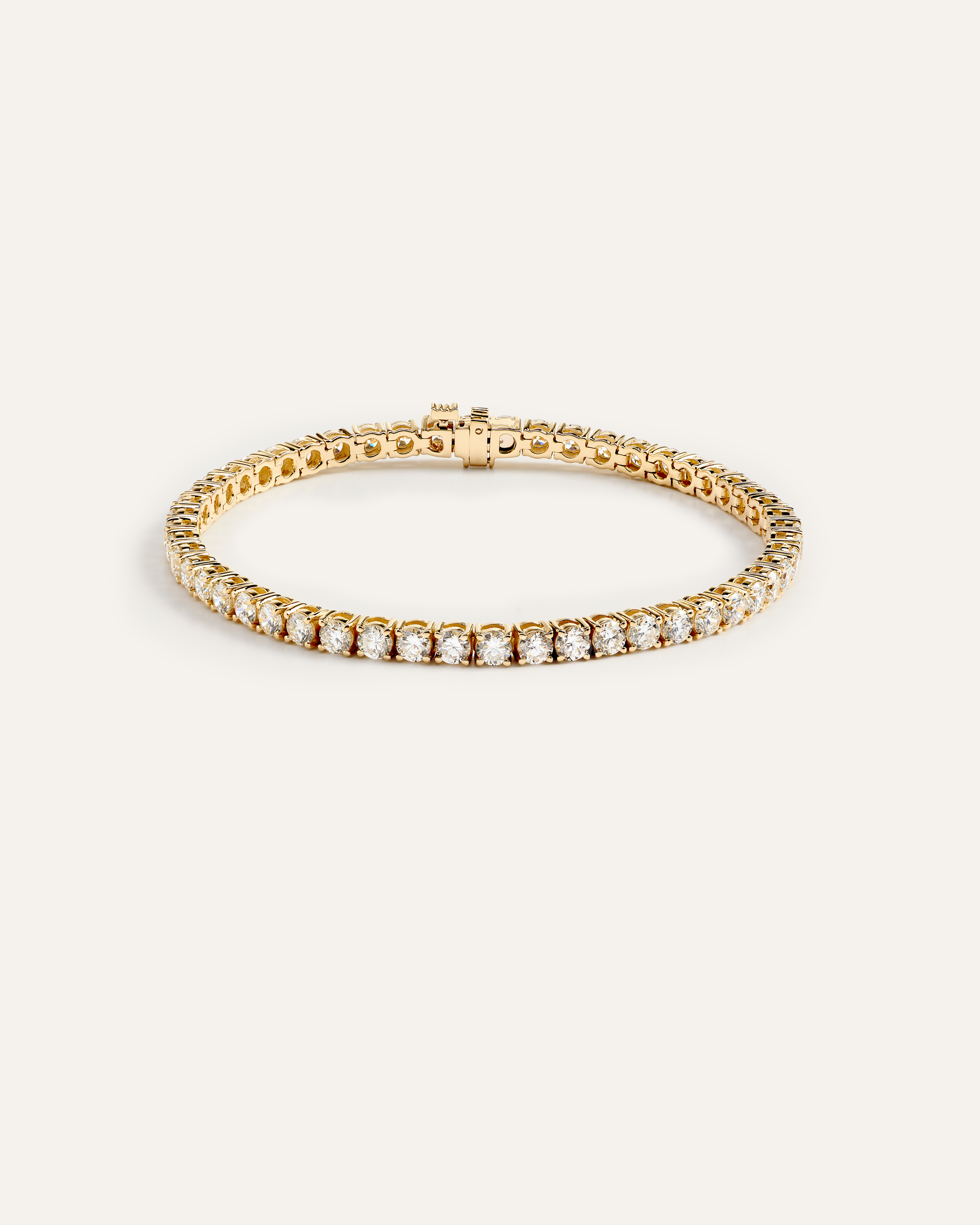 14K Gold Lab Grown Diamond Tennis Bracelet - 7ctw