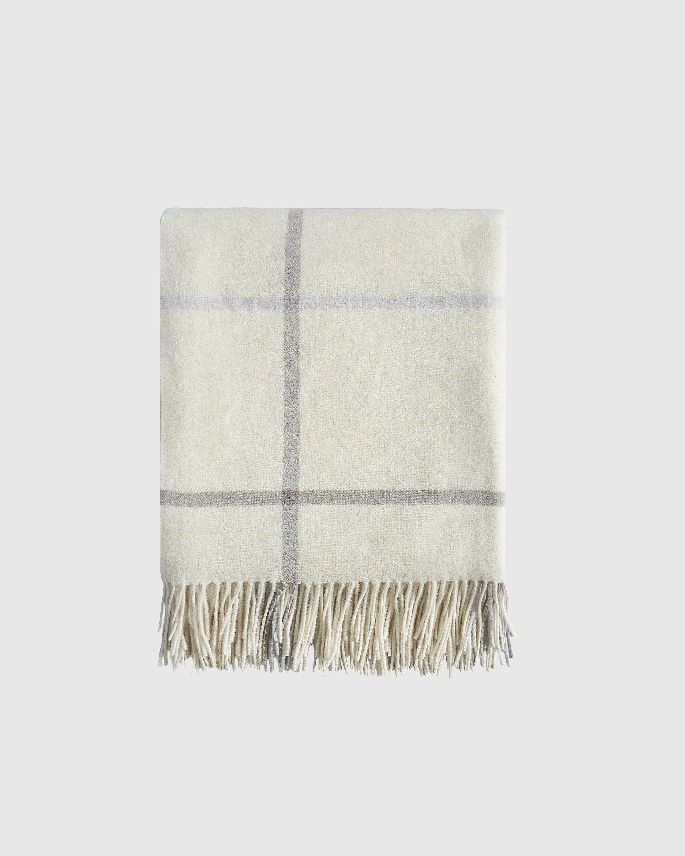 Mongolian Cashmere Plaid Throw