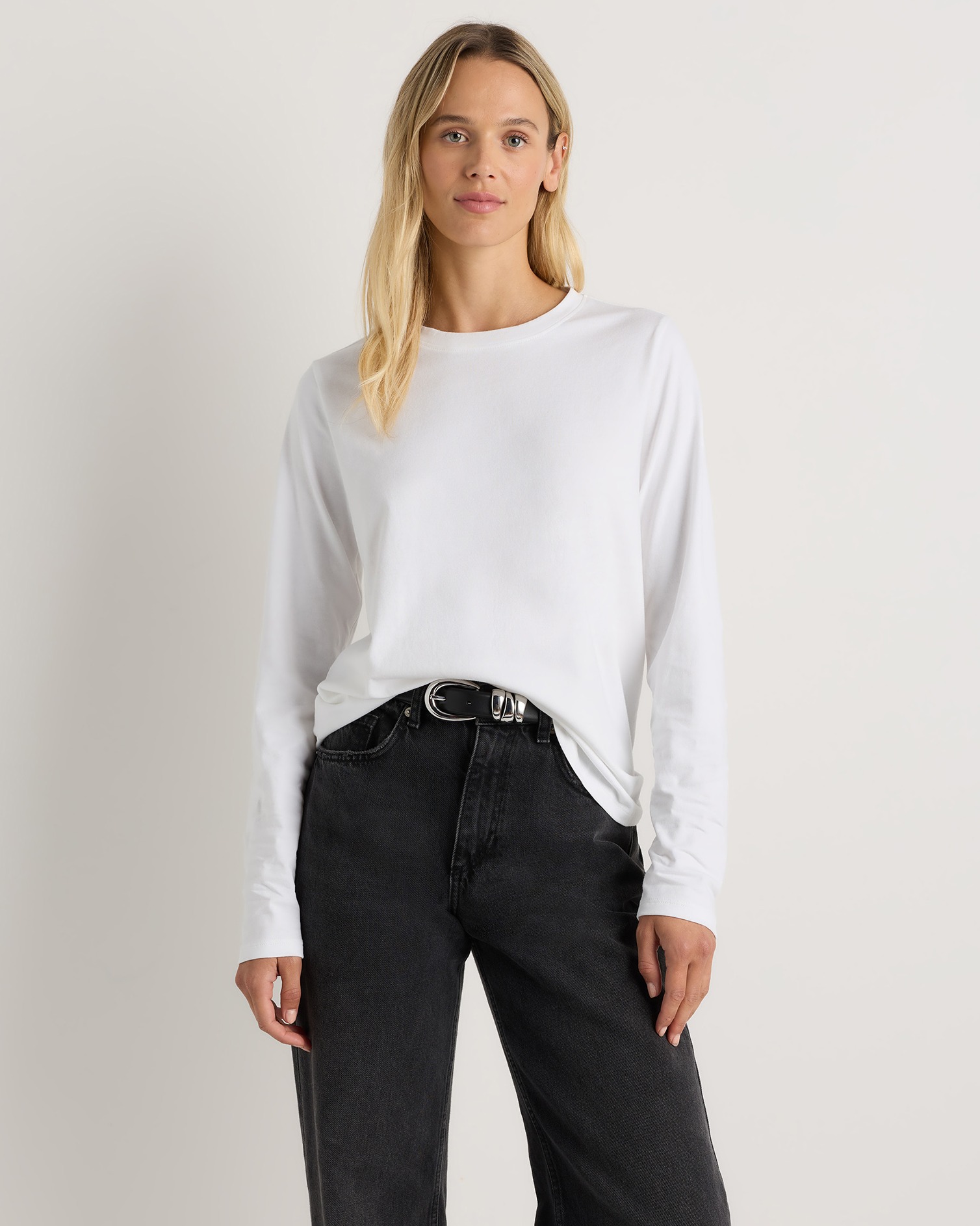 100% Organic Cotton Long Sleeve Swing Tee