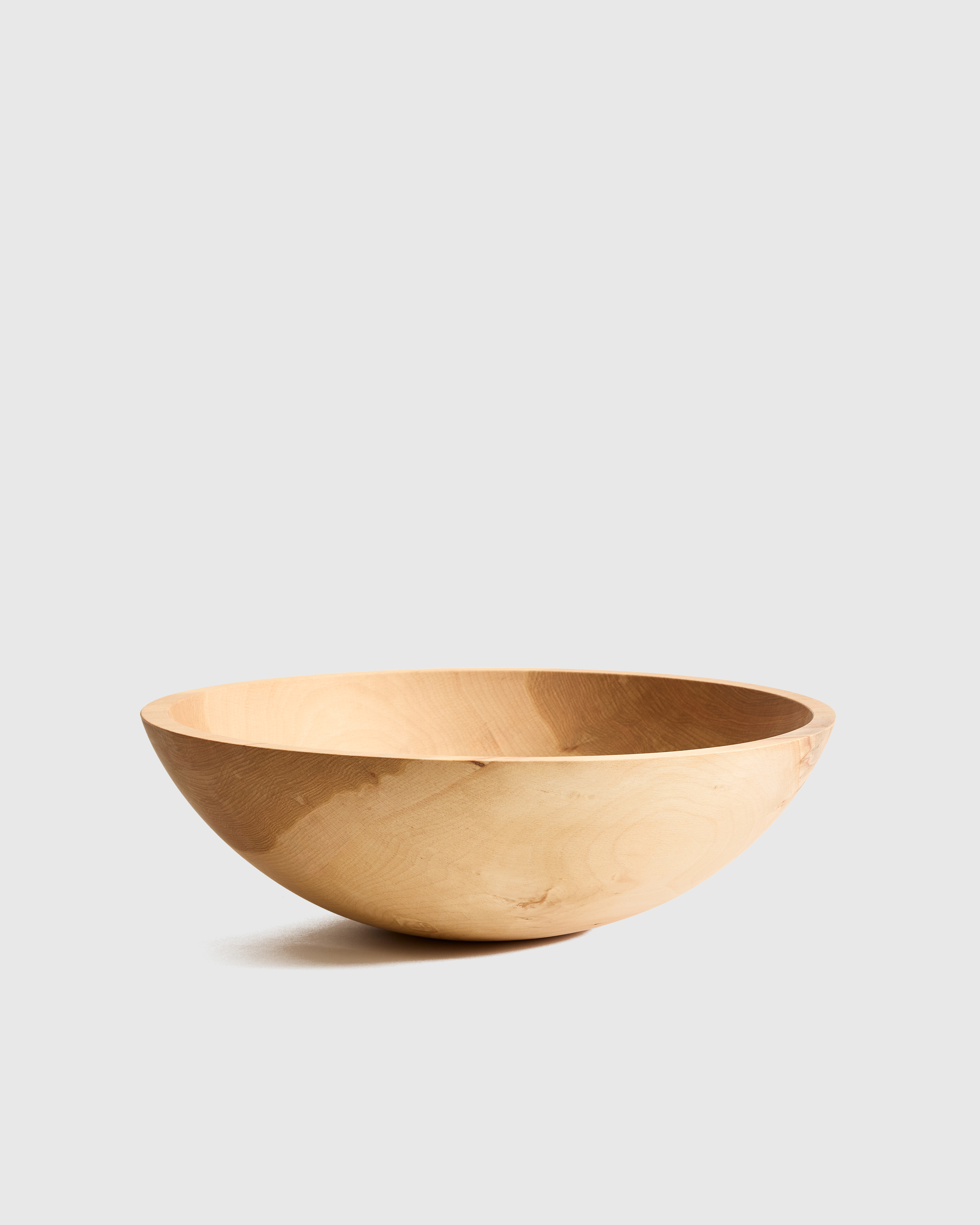 Handcrafted Large Wooden Serving Bowl, 15"