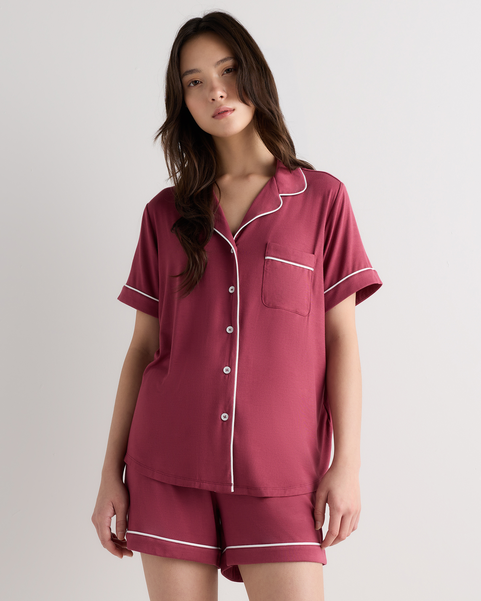 Bamboo Jersey Short Sleeve Pajama Set