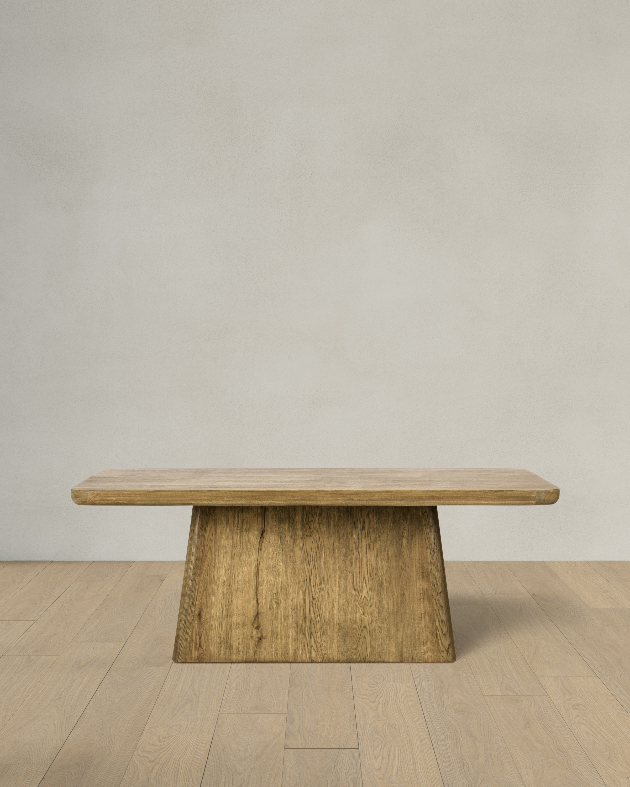 Rustic Oak Plinth Dining Table