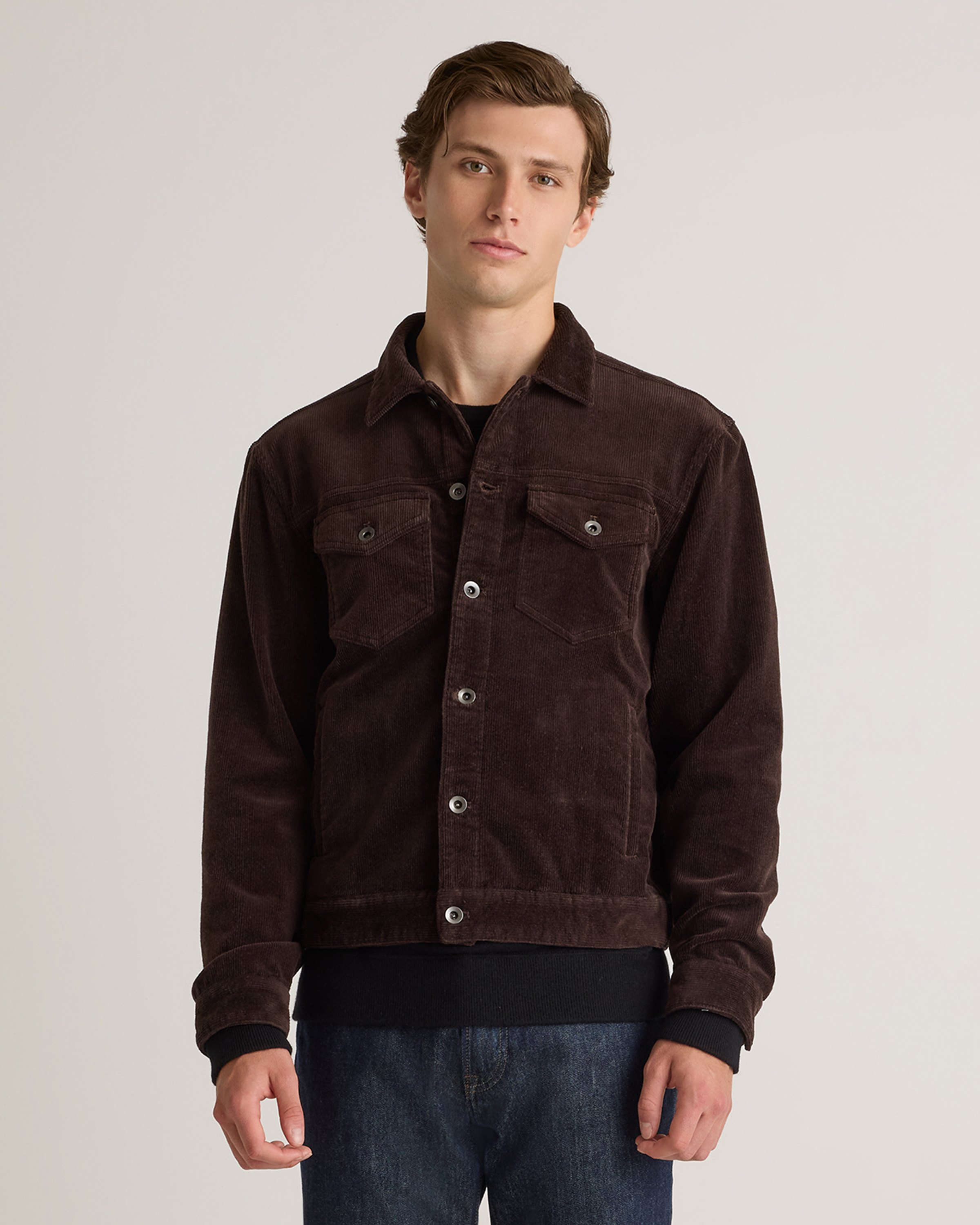 Organic Stretch Corduroy Trucker Jacket