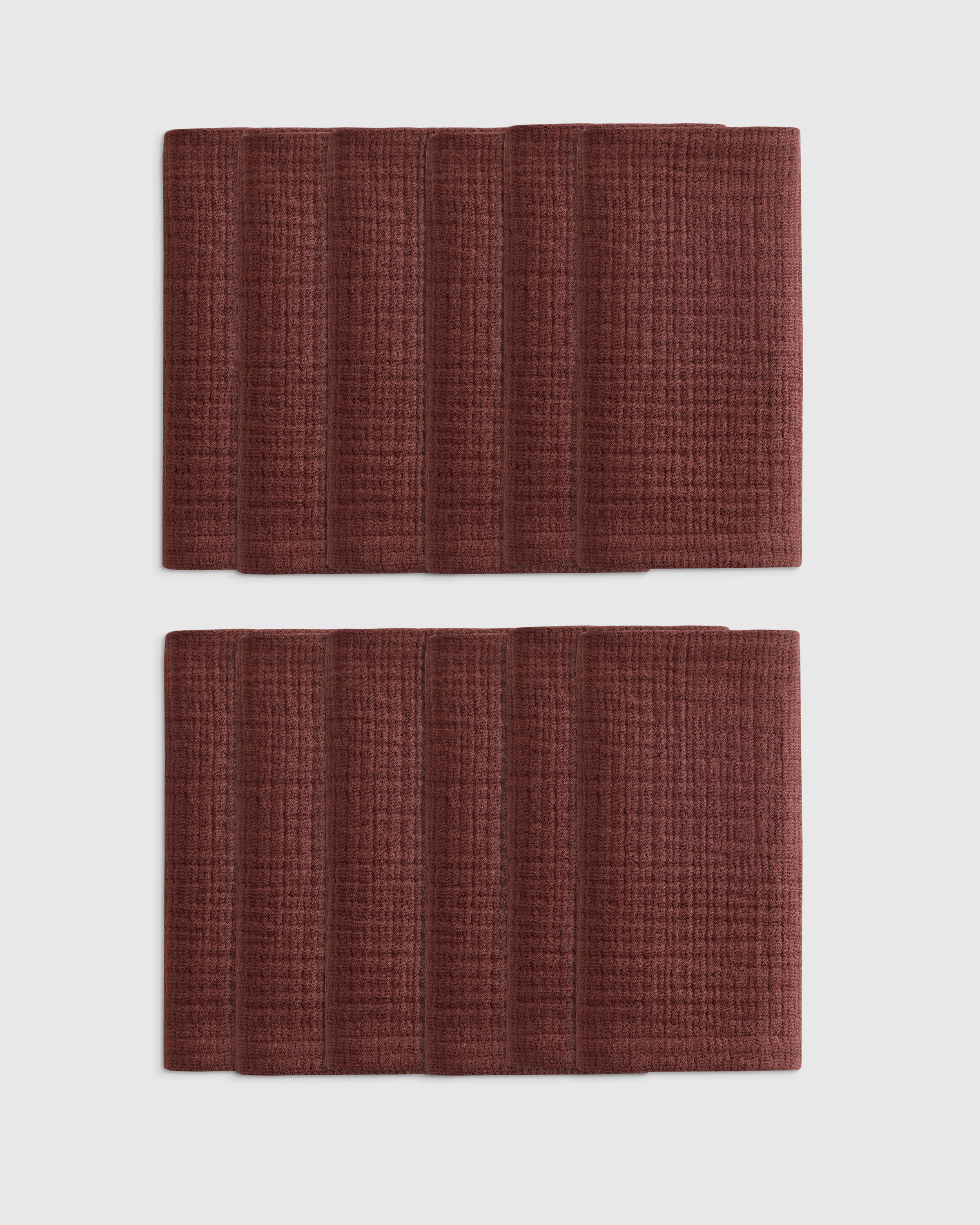 Organic Cotton Gauze Napkins, Set of 12