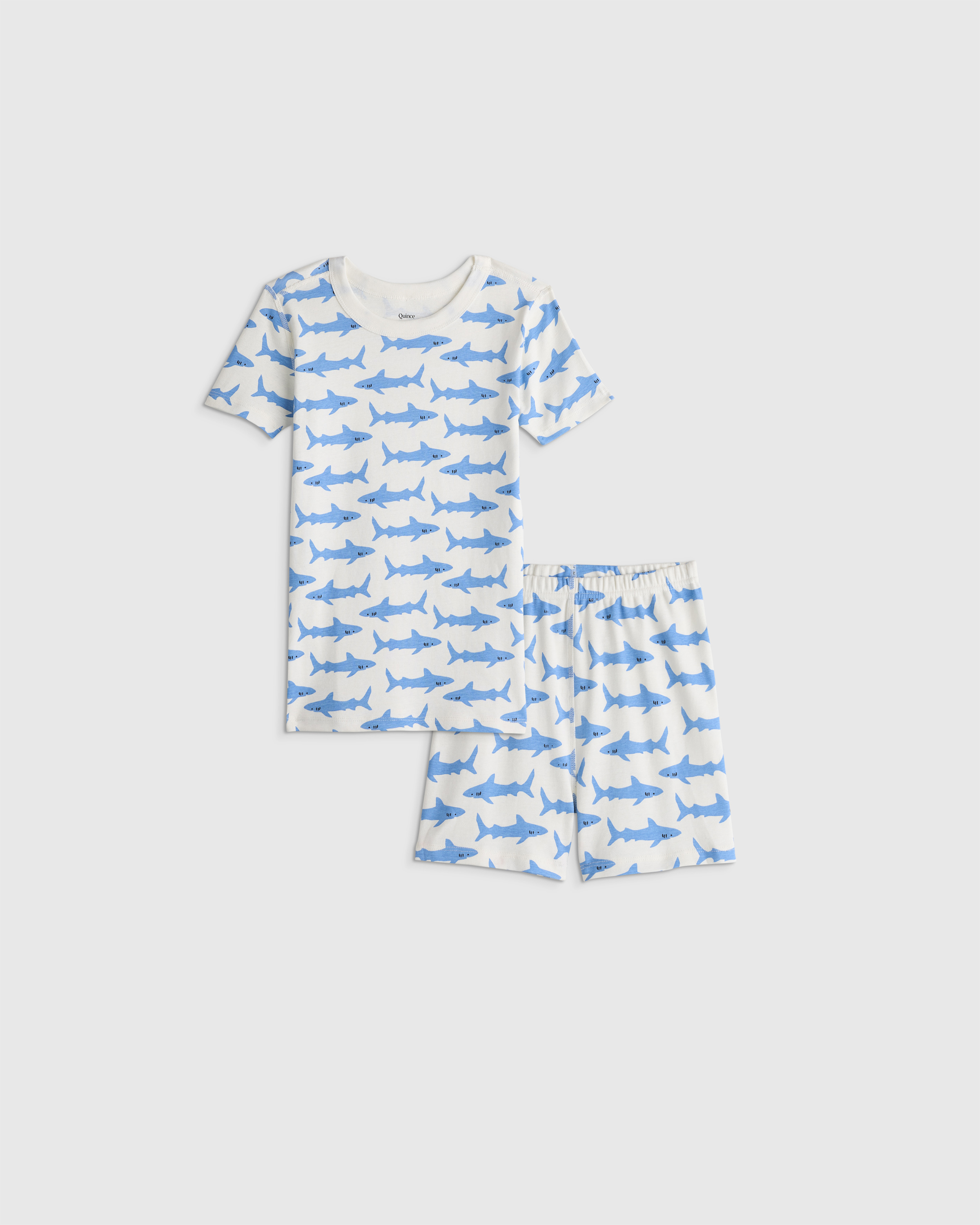 100% Organic Cotton Short Sleeve and Shorts Pajama Set