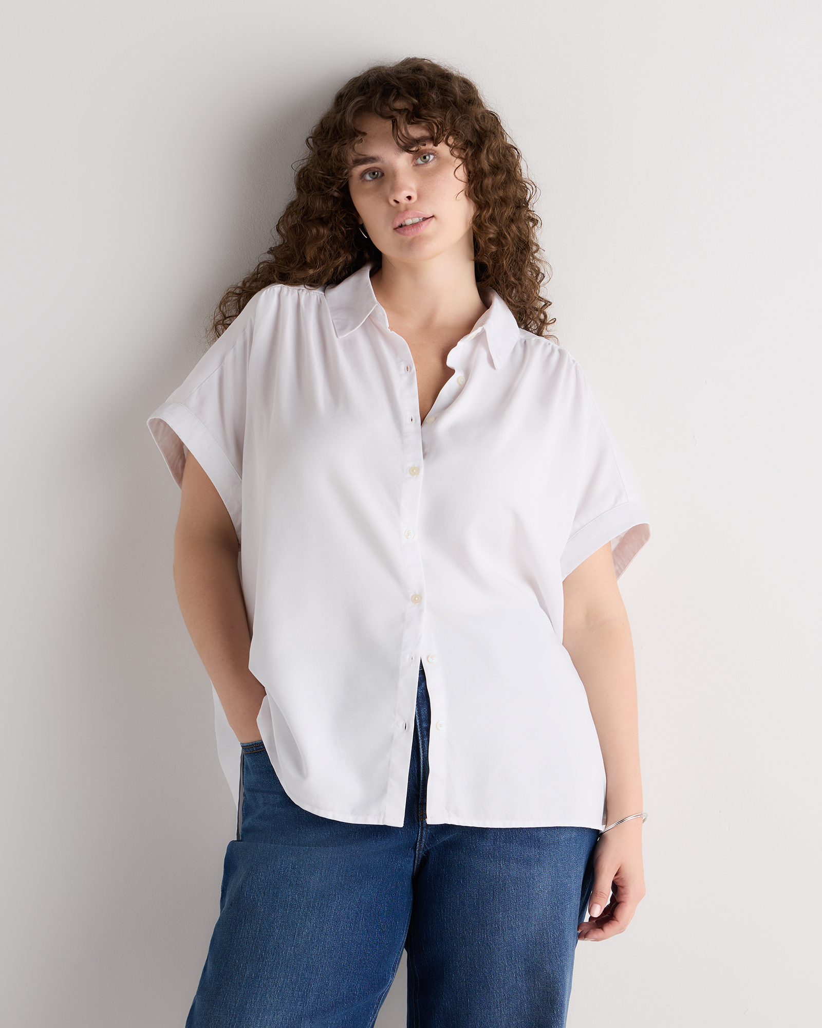 Vintage Wash Tencel Camp Shirt