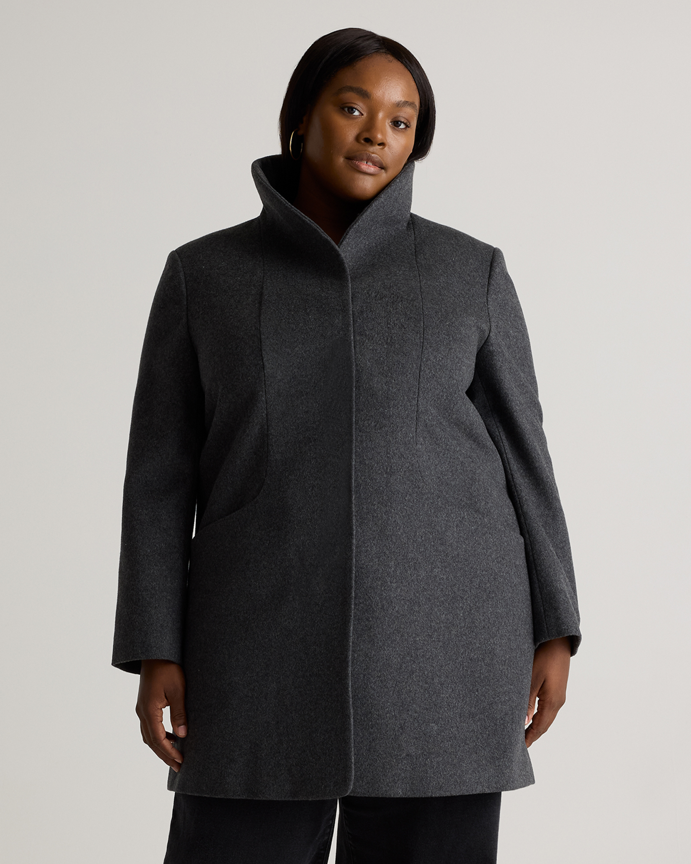 Italian Wool Cocoon Coat