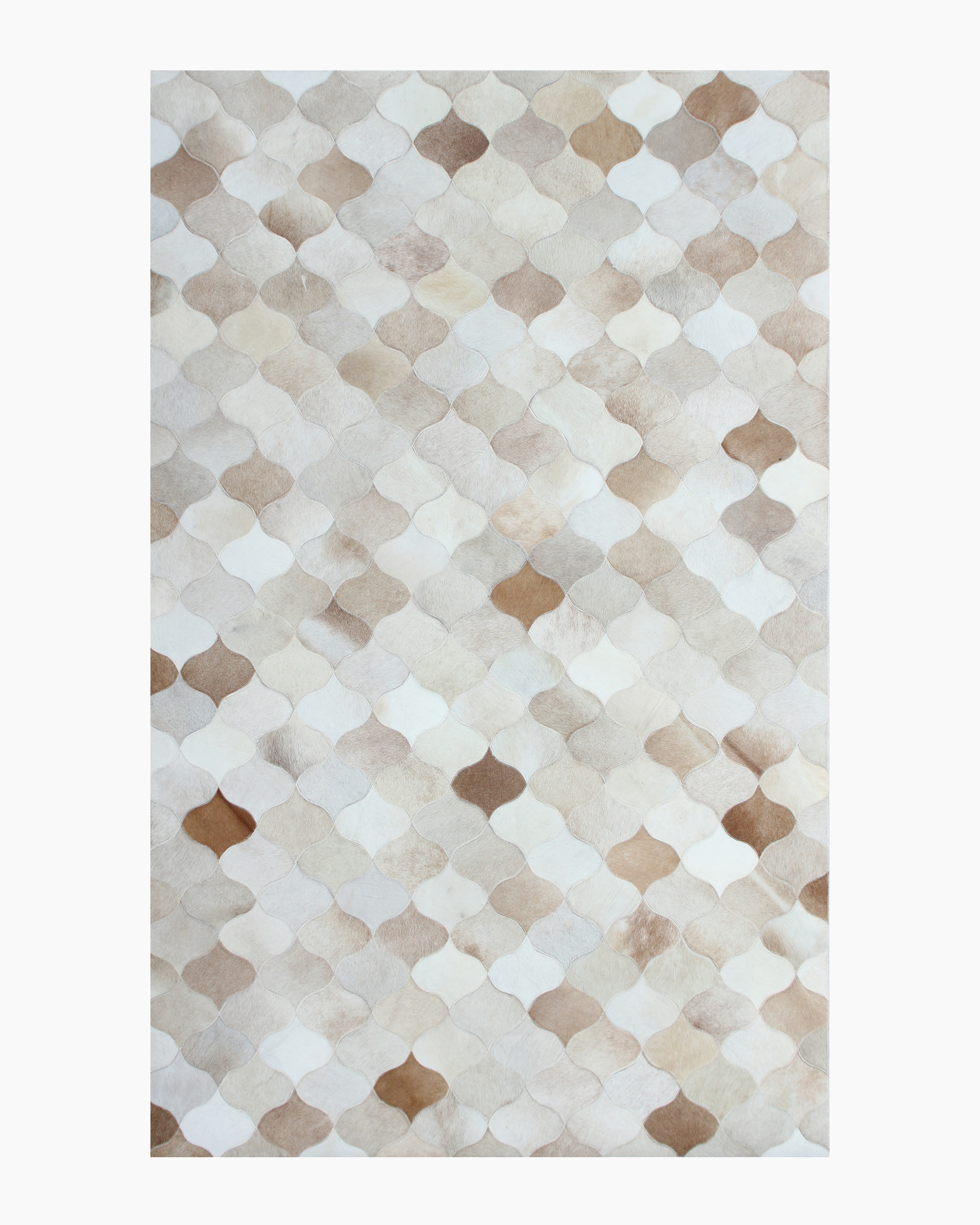 Trellis Hair on Hide Rug