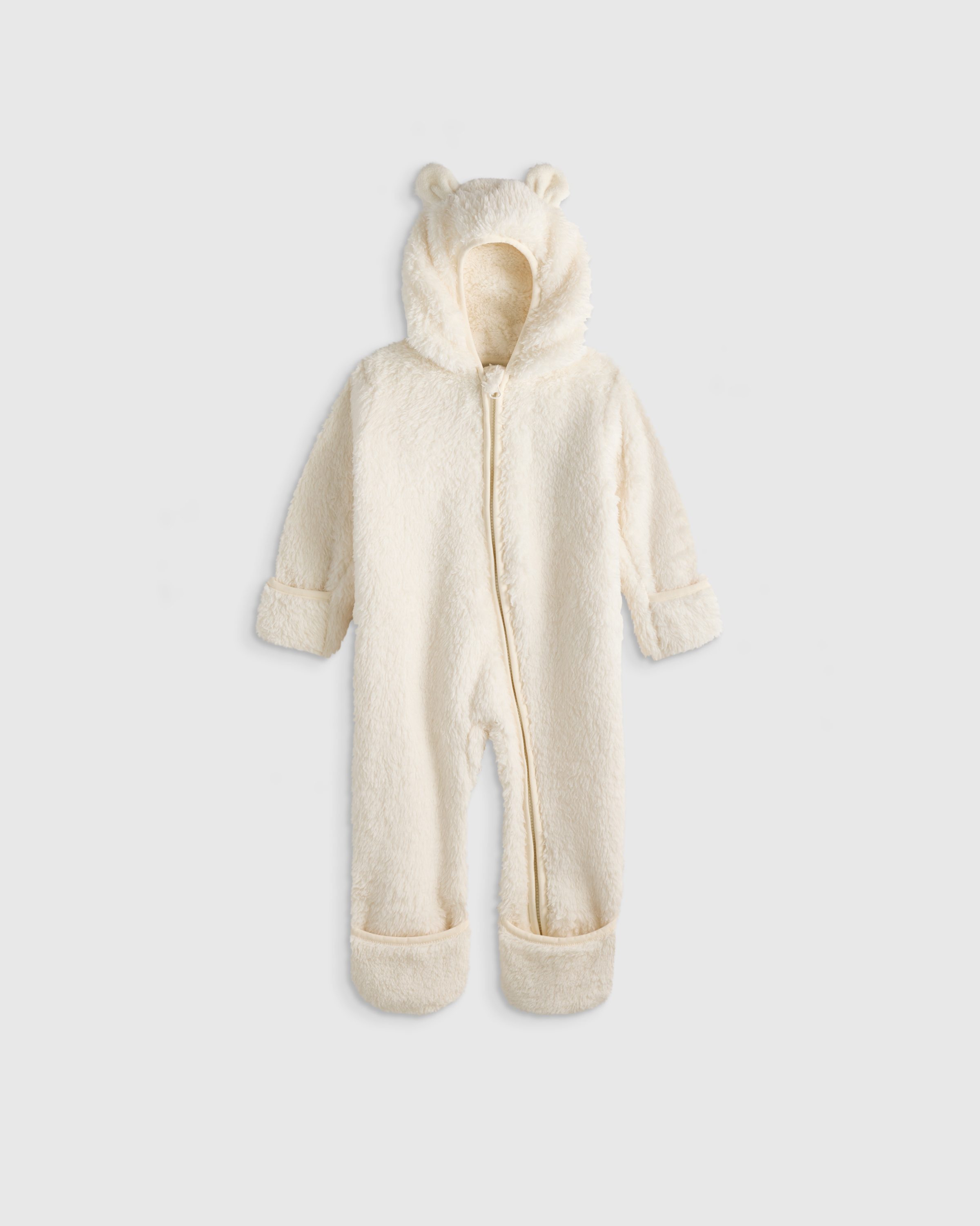 Recycled Sherpa Fleece Baby Bear Bunting