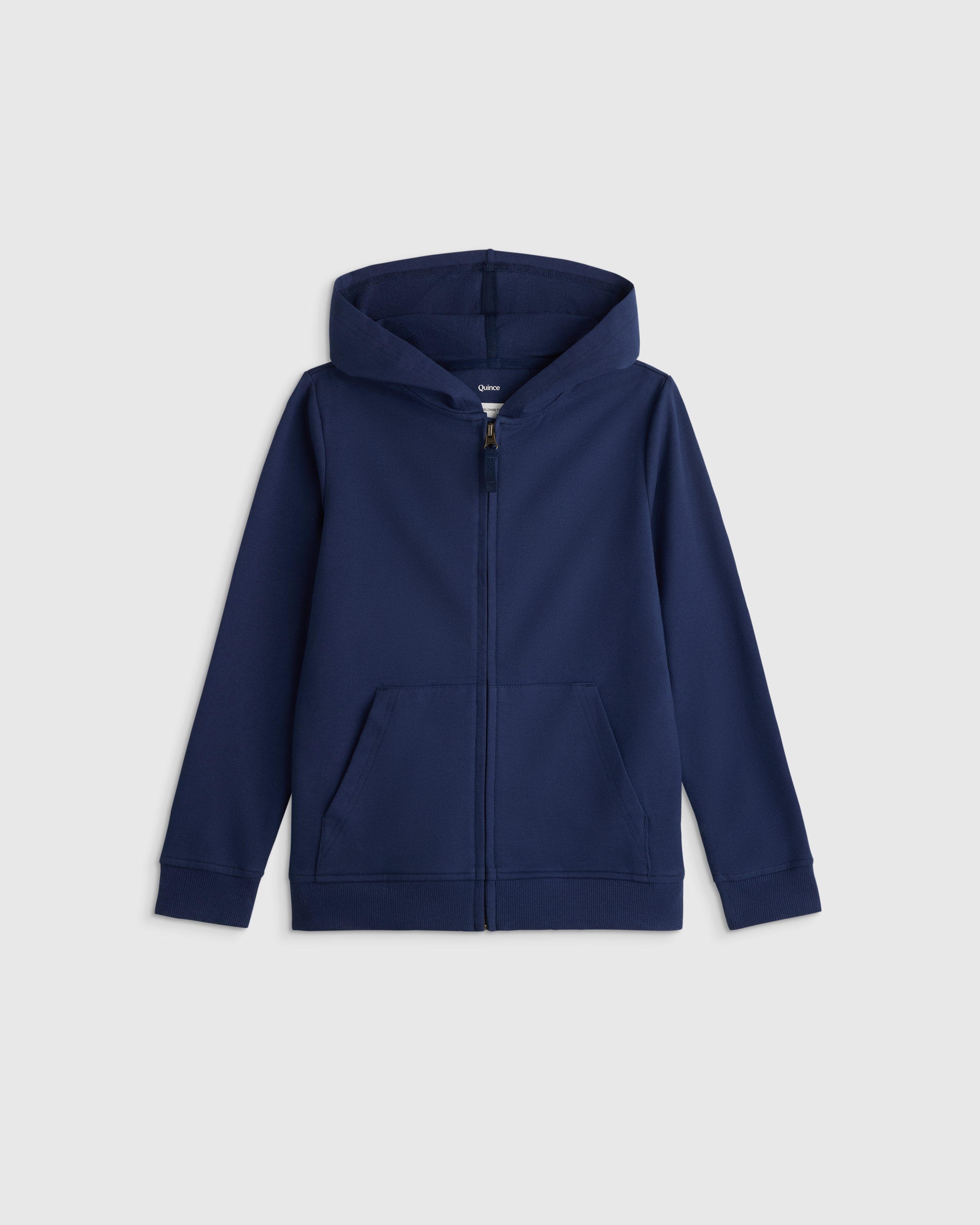Organic Cotton French Terry Full-Zip Hoodie