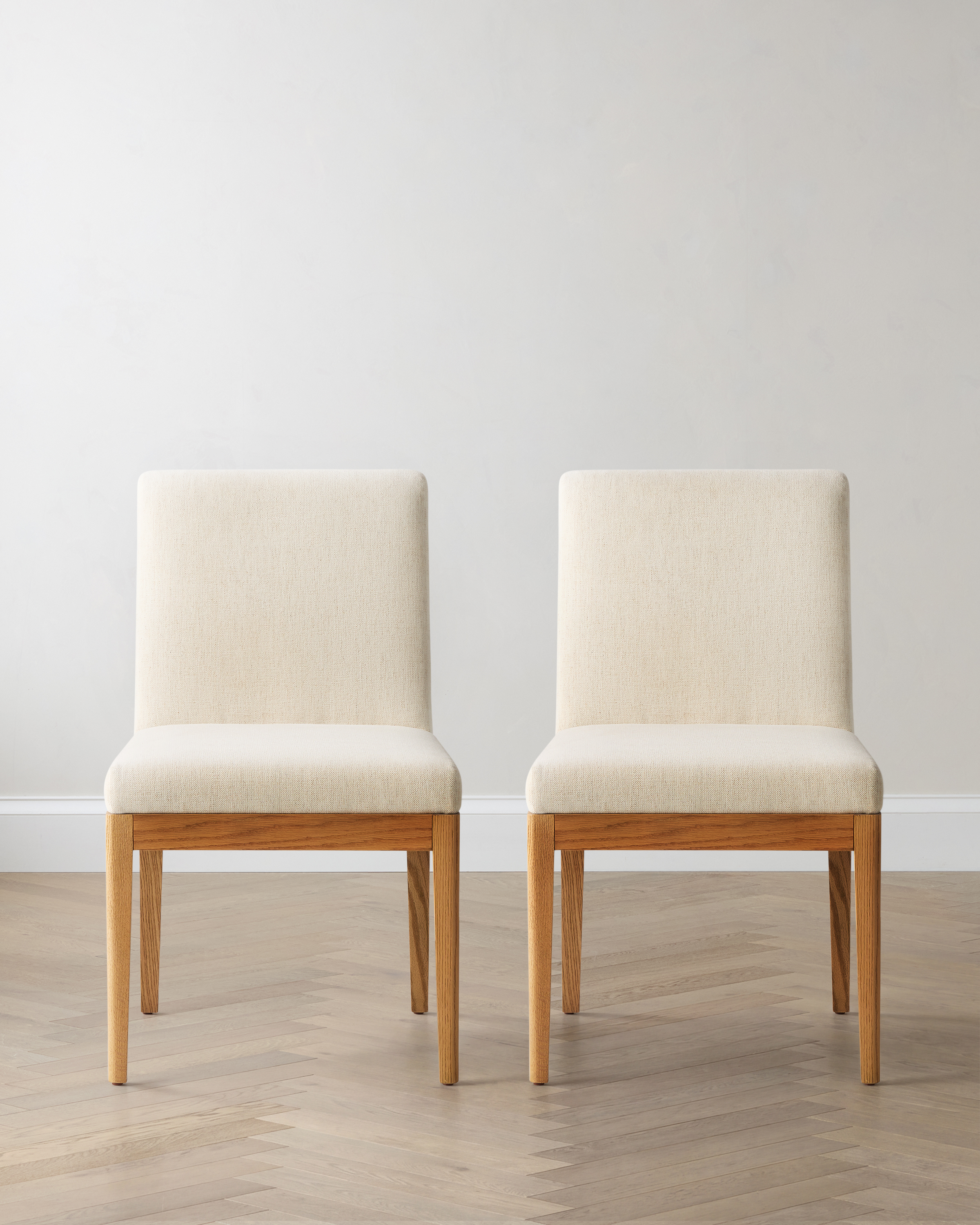 Performance Fabric Dining Chair with Solid Oak Legs (Set of 2)