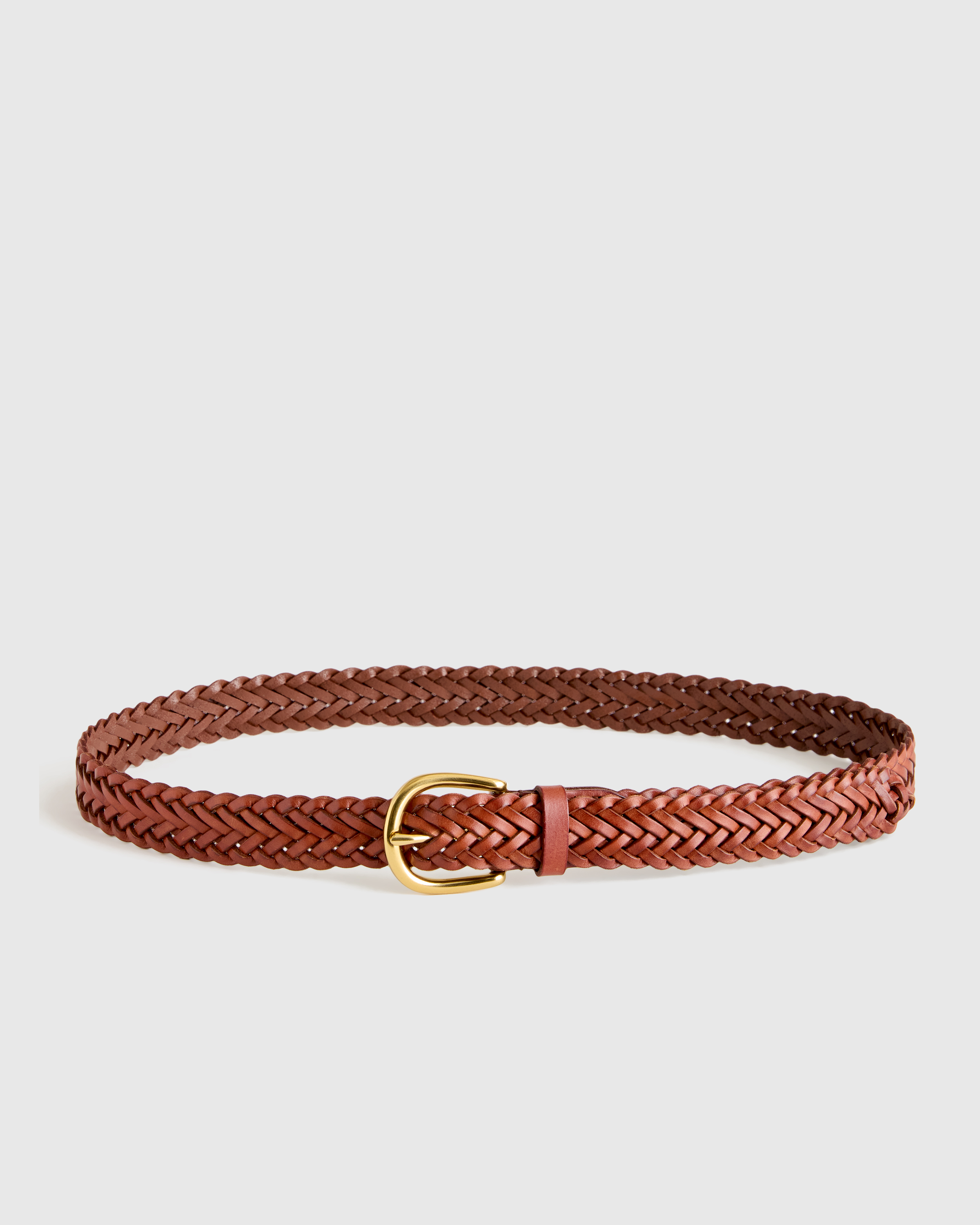 Josie European Leather Braided Belt