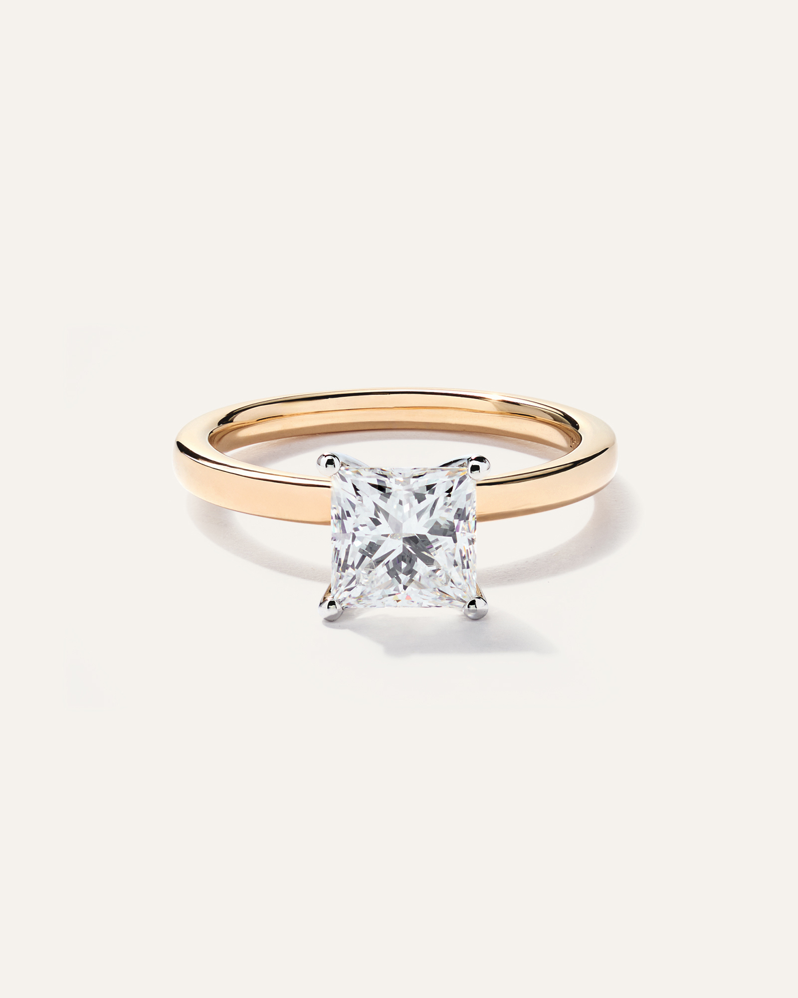 Lab Grown Diamond Princess Comfort Fit Engagement Ring - 1.5ct