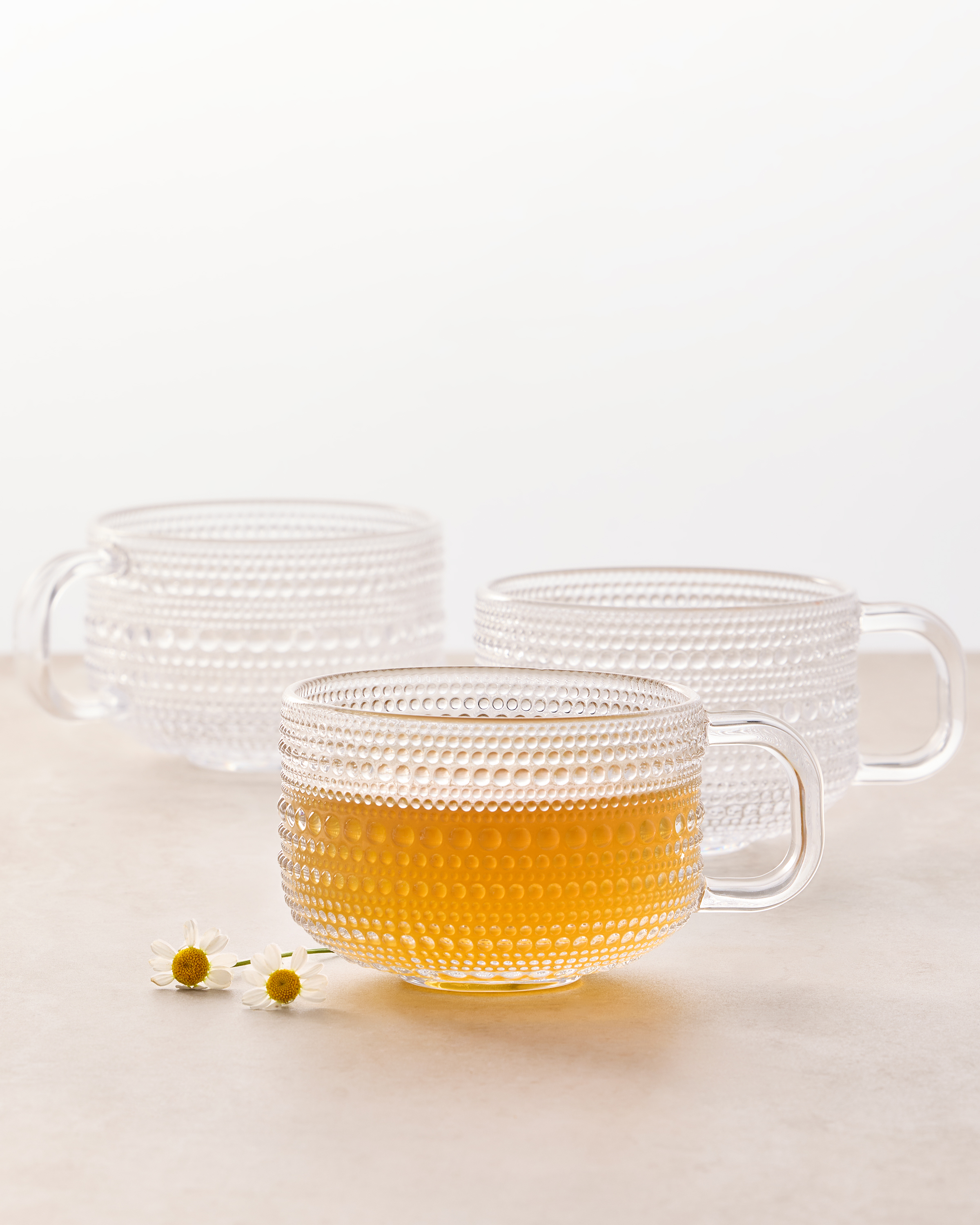 Jupiter Glass Tea & Cappuccino Mug, Set of 6