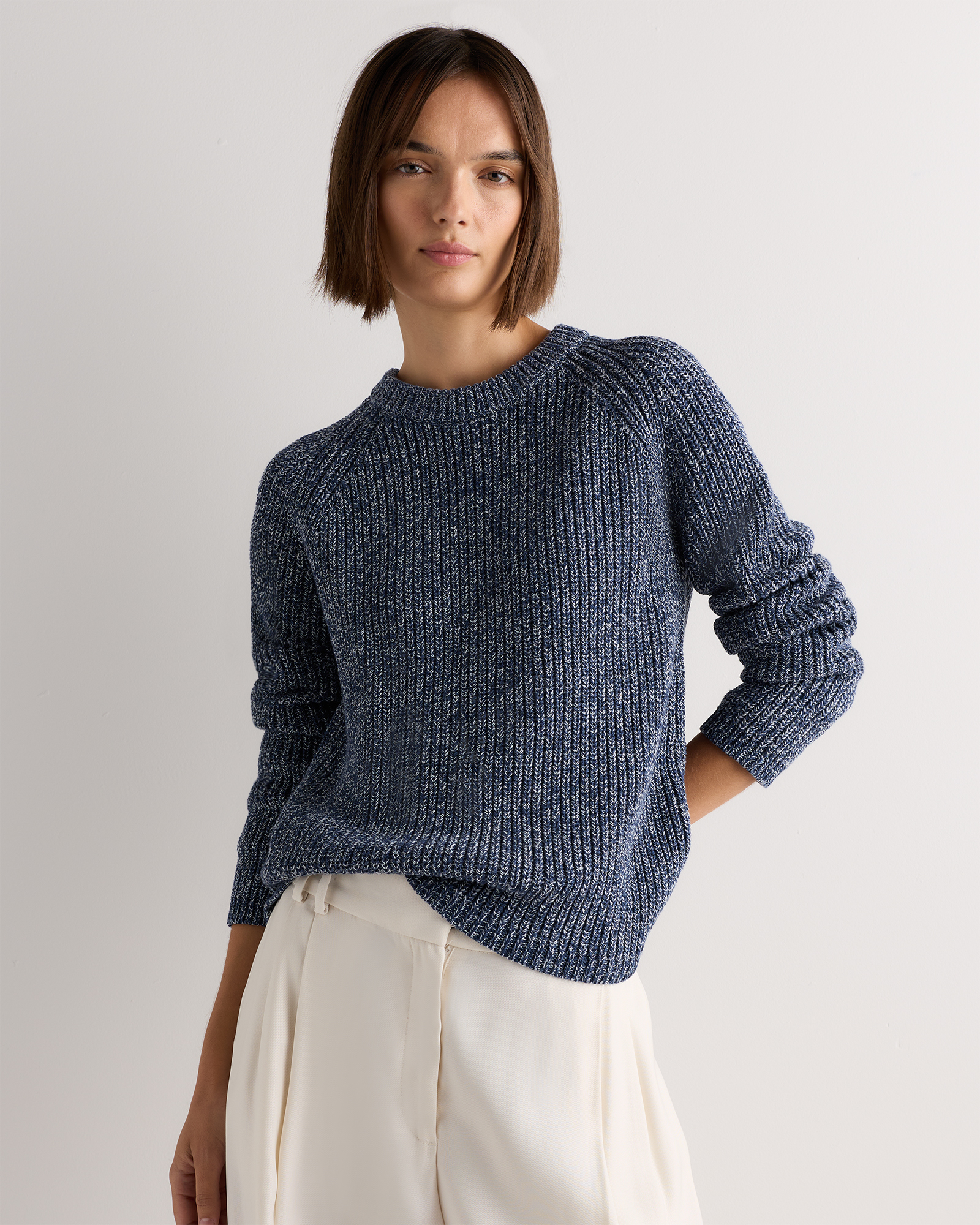 100% Organic Cotton Fisherman Crew Sweater