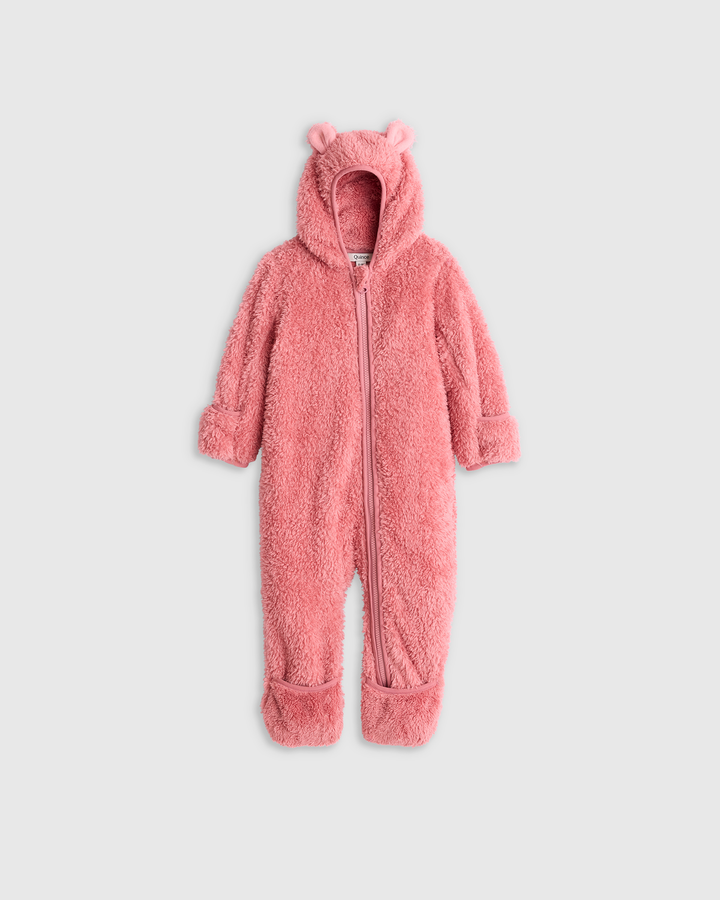 Recycled Sherpa Fleece Baby Bear Bunting