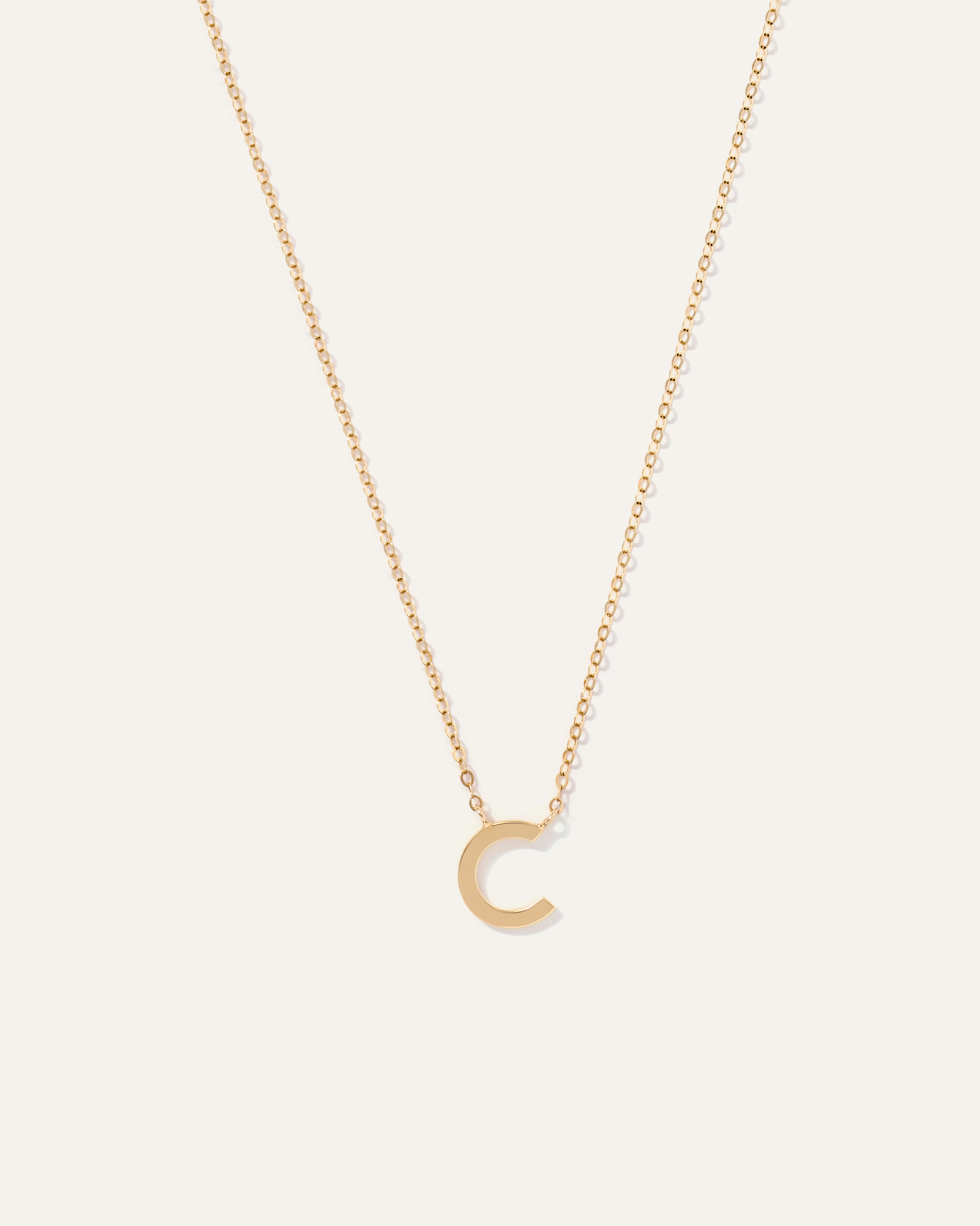 14K Gold Letter Necklace