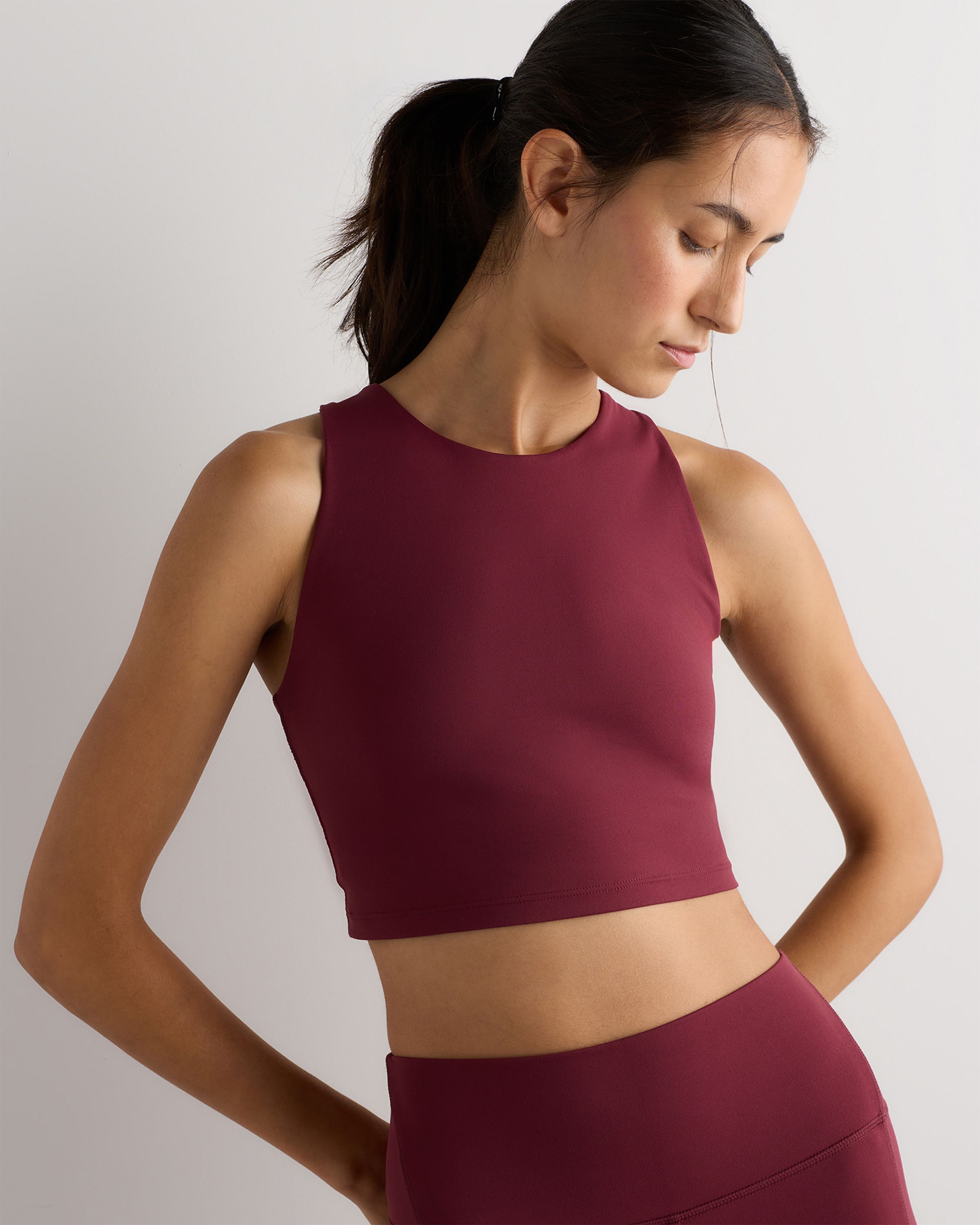 Ultra-Form High-Neck Cropped Tank