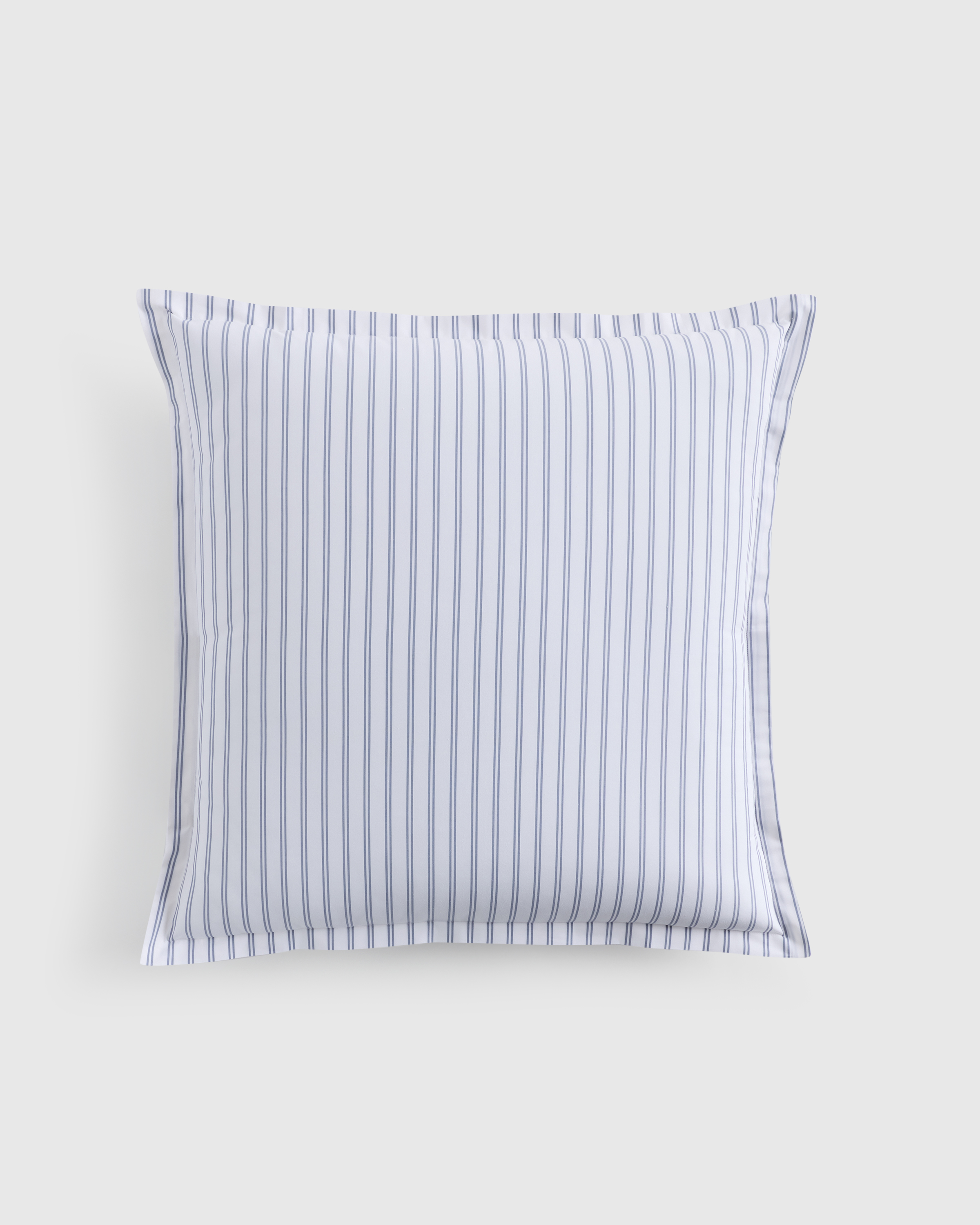 Organic Crisp Percale Double Stripe Euro Sham