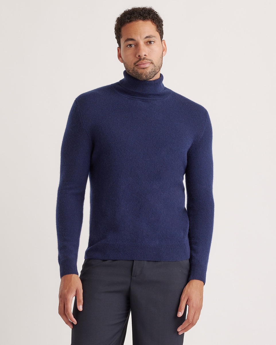 Mongolian Spring Cashmere Turtleneck Sweater