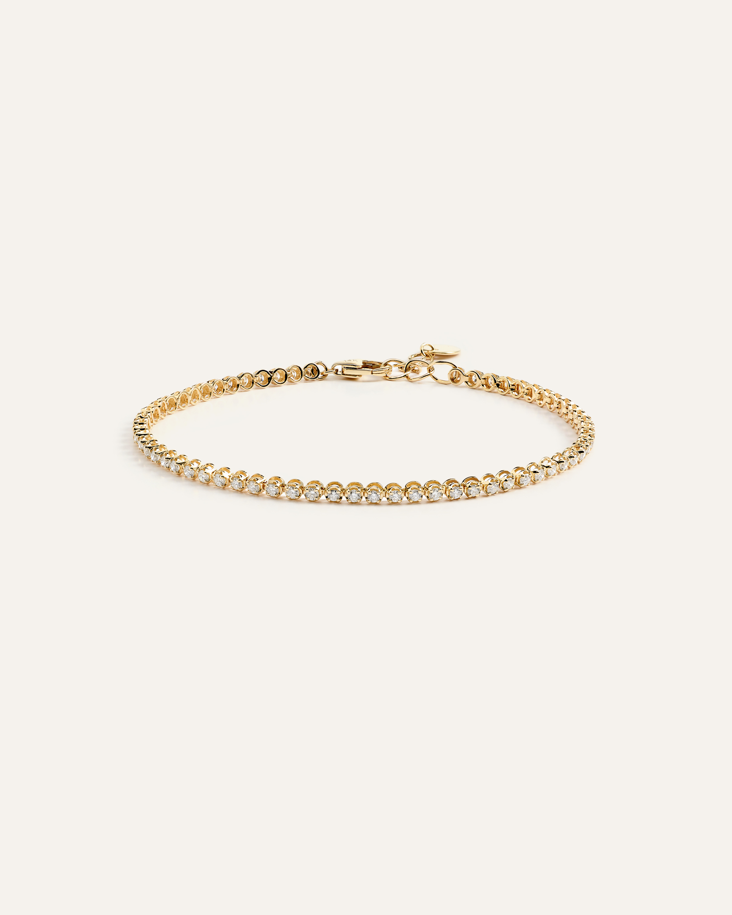 14K Gold Diamond Petite Tennis Bracelet - 1ctw