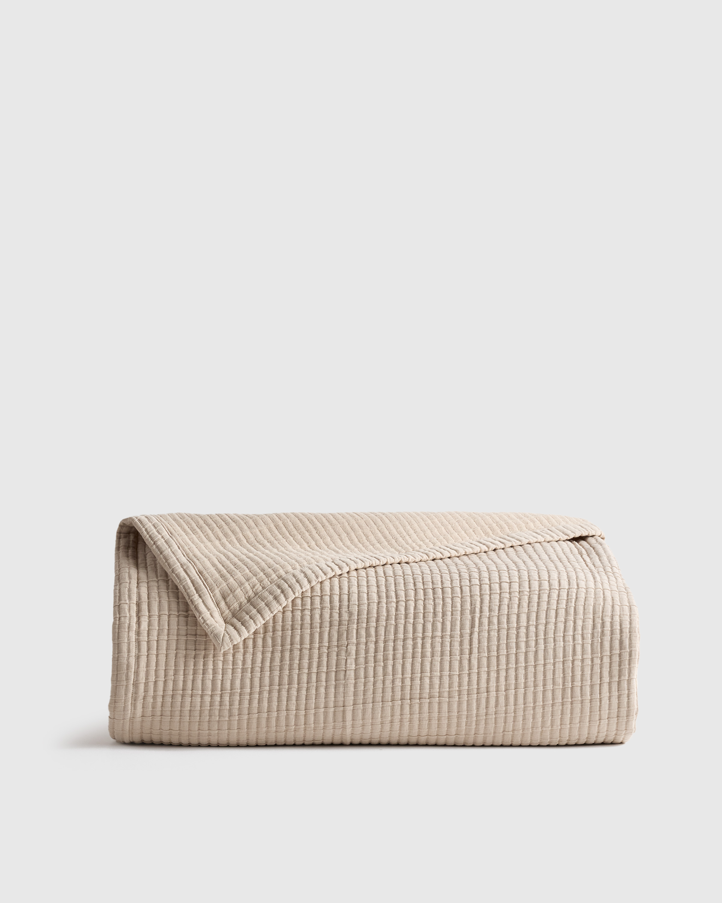 Organic Ribbed Cotton Coverlet