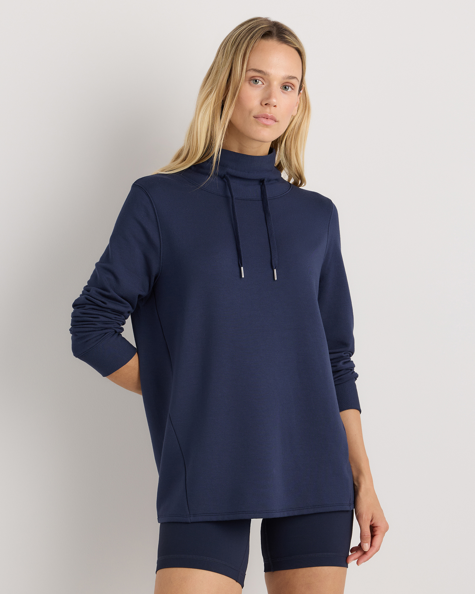 SuperSoft Fleece Mock Neck Pullover