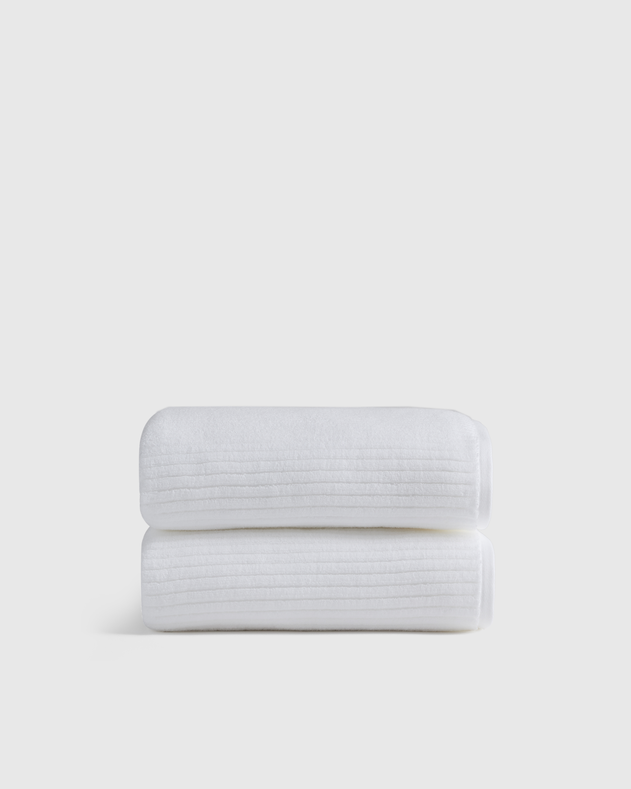 Ribbed Organic Turkish Cotton Bath Towel (Set of 2)