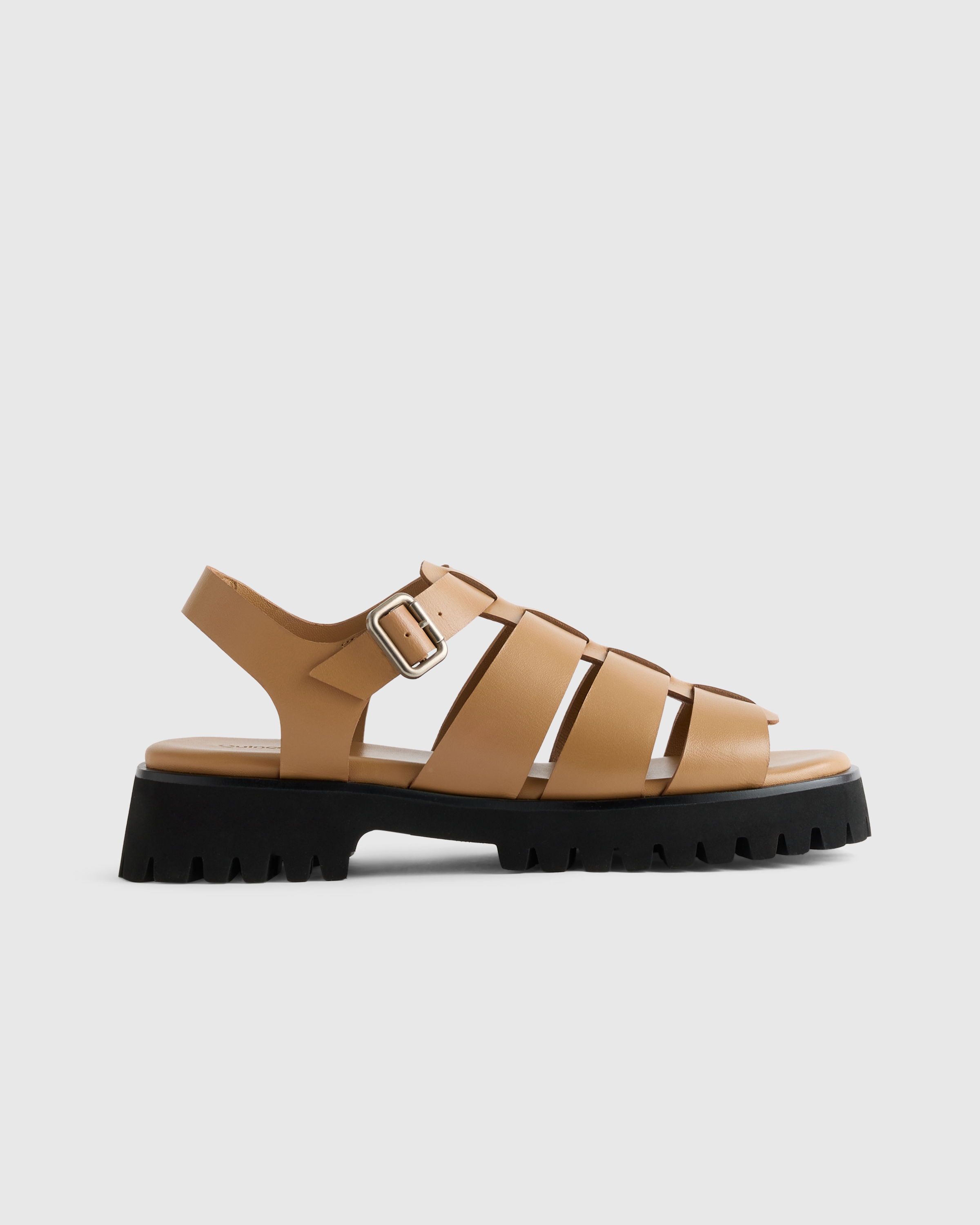 Italian Leather Lug Sole Fisherman Sandal