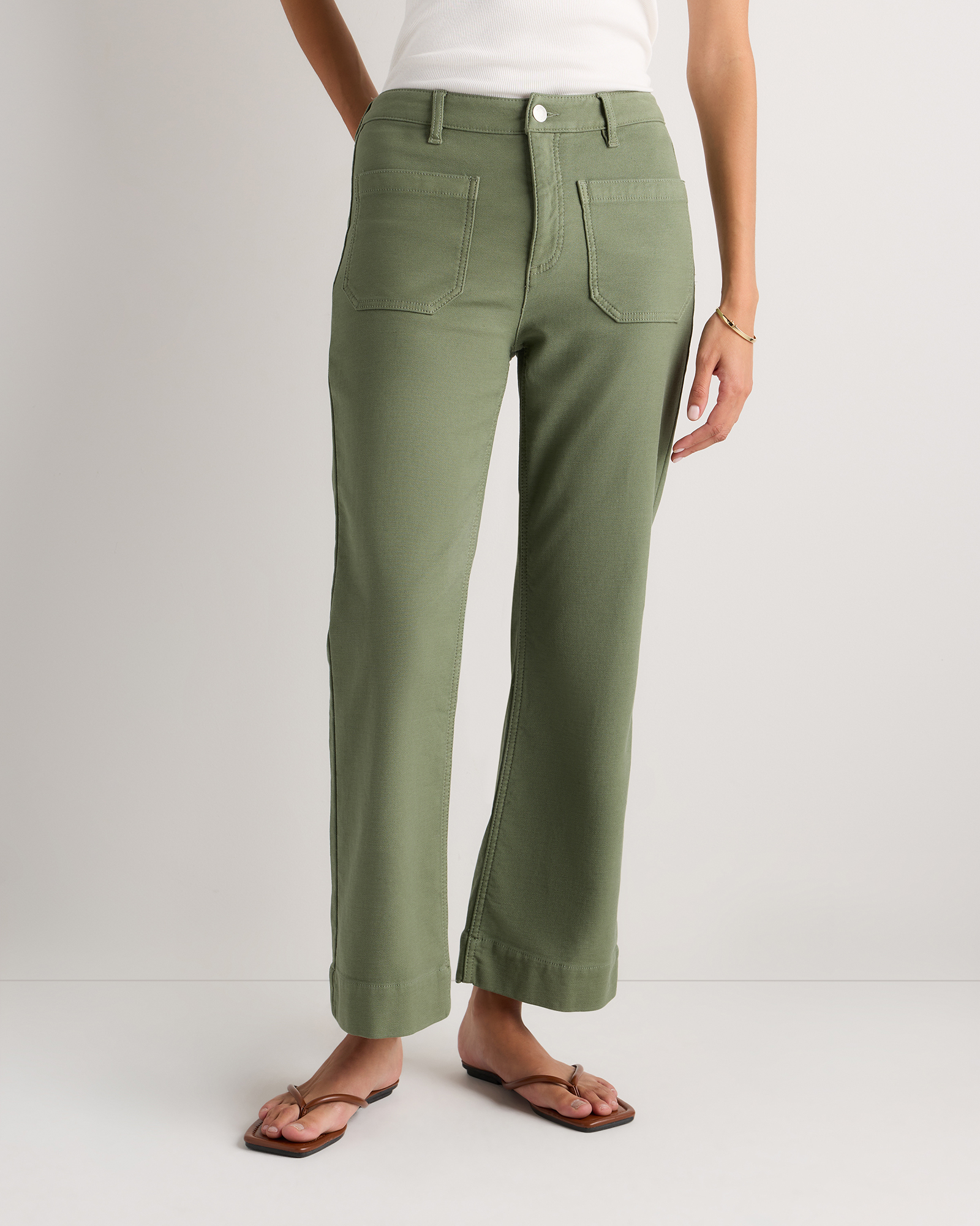 French Terry Wide Leg Pants