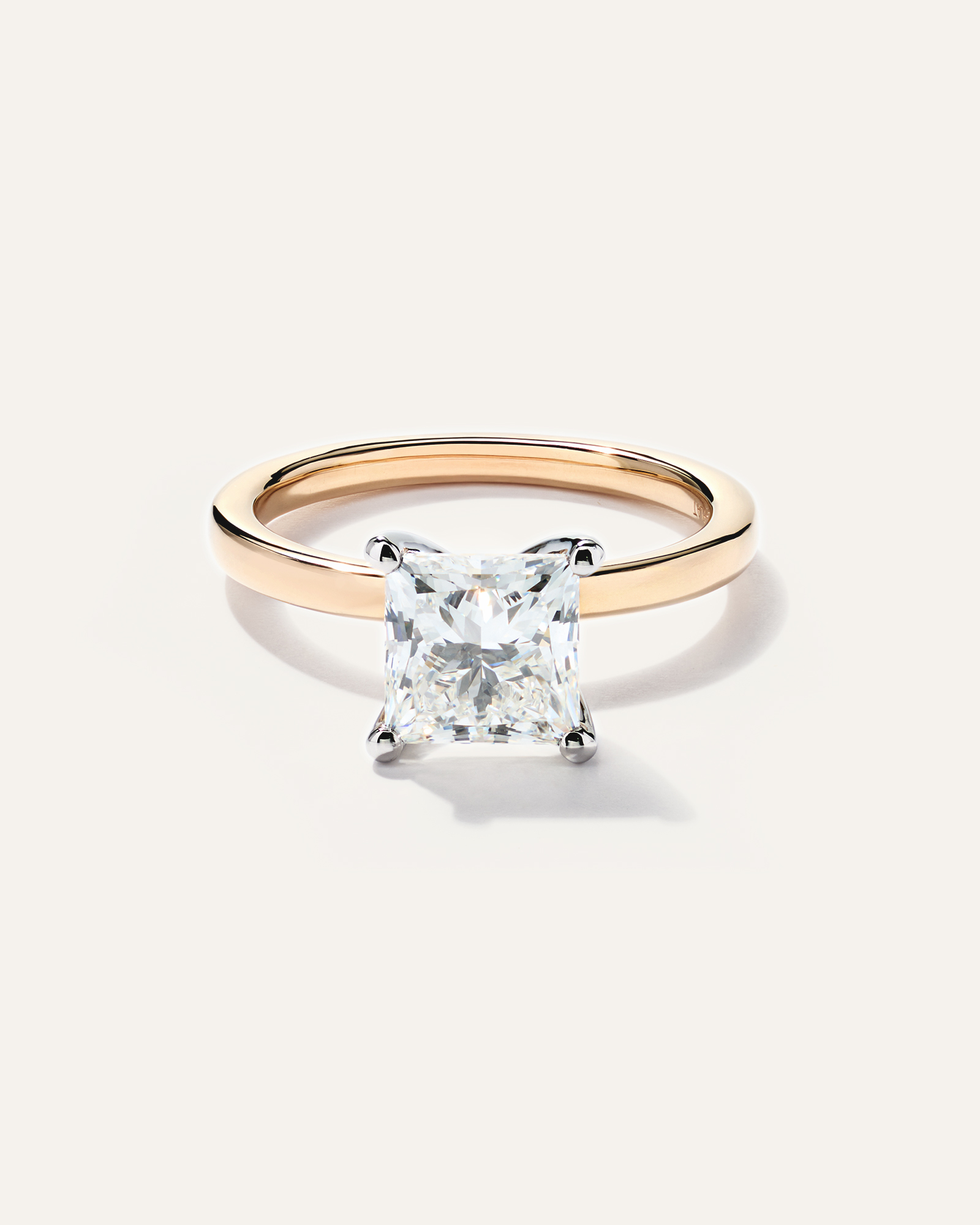 Lab Grown Diamond Princess Comfort Fit Engagement Ring - 2ct