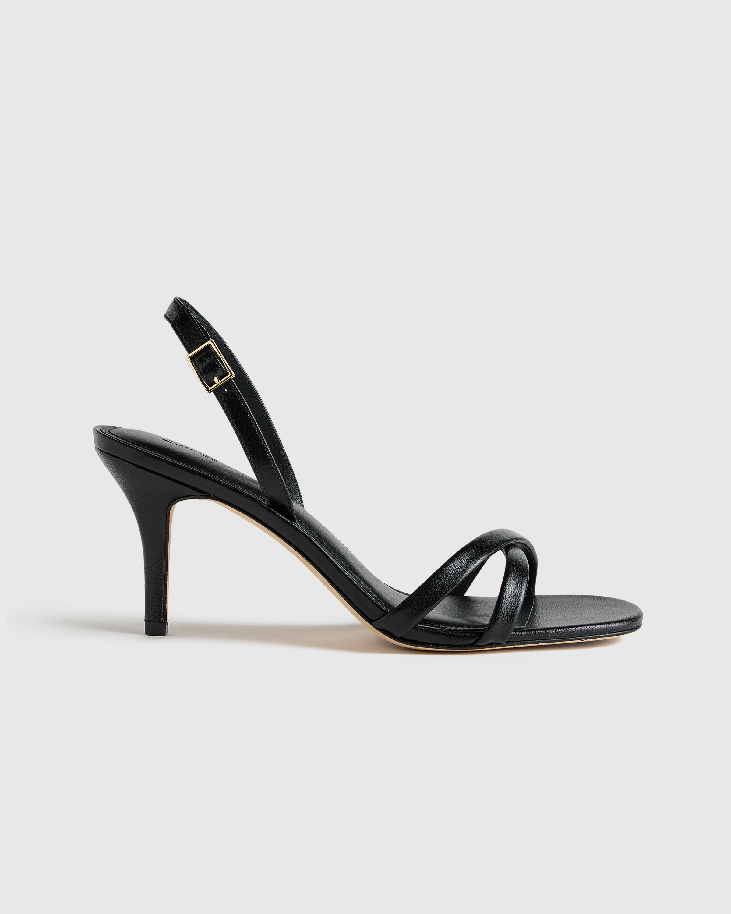 Italian Leather 75mm Slingback Heeled Sandal