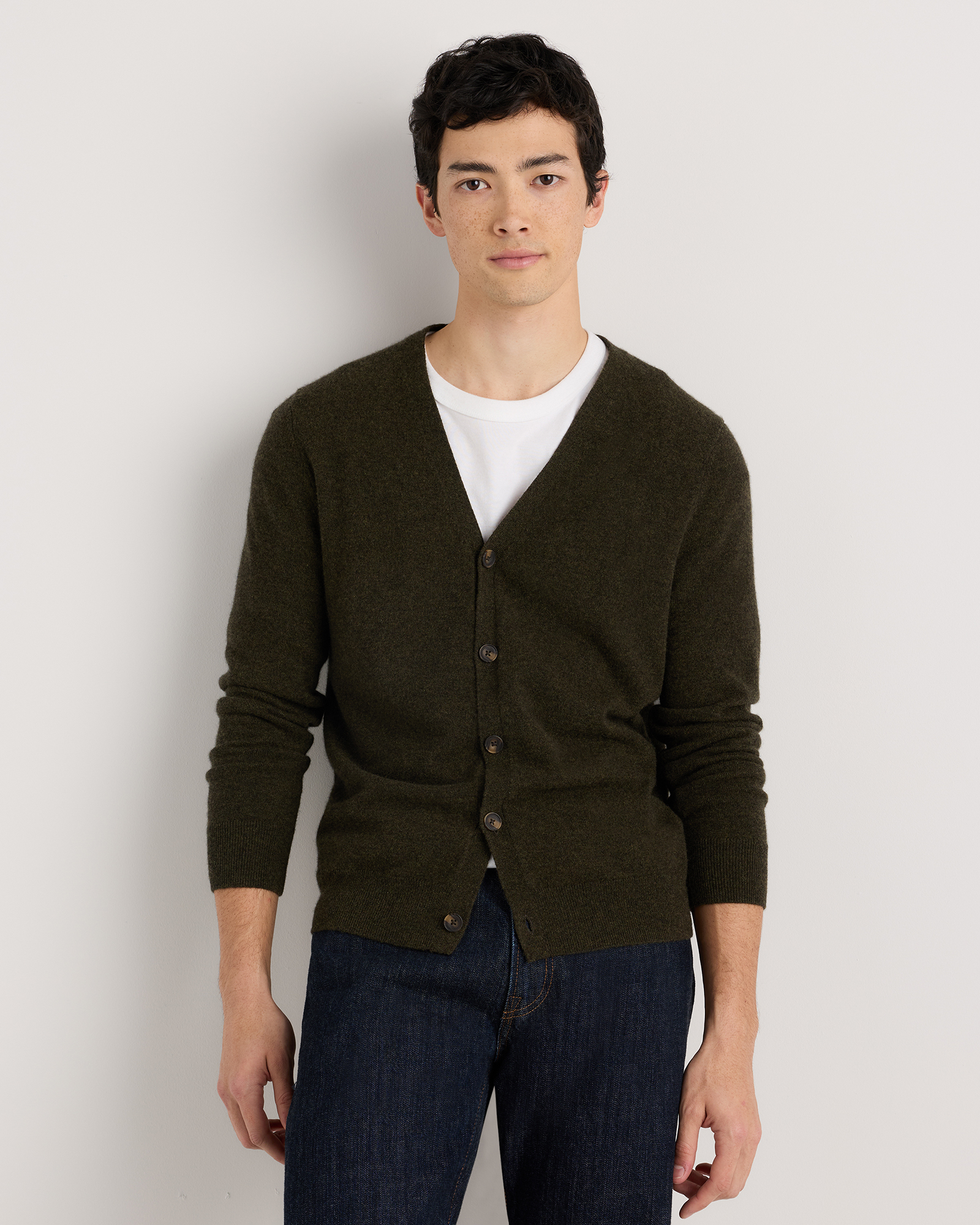 Mongolian Cashmere Cardigan Sweater