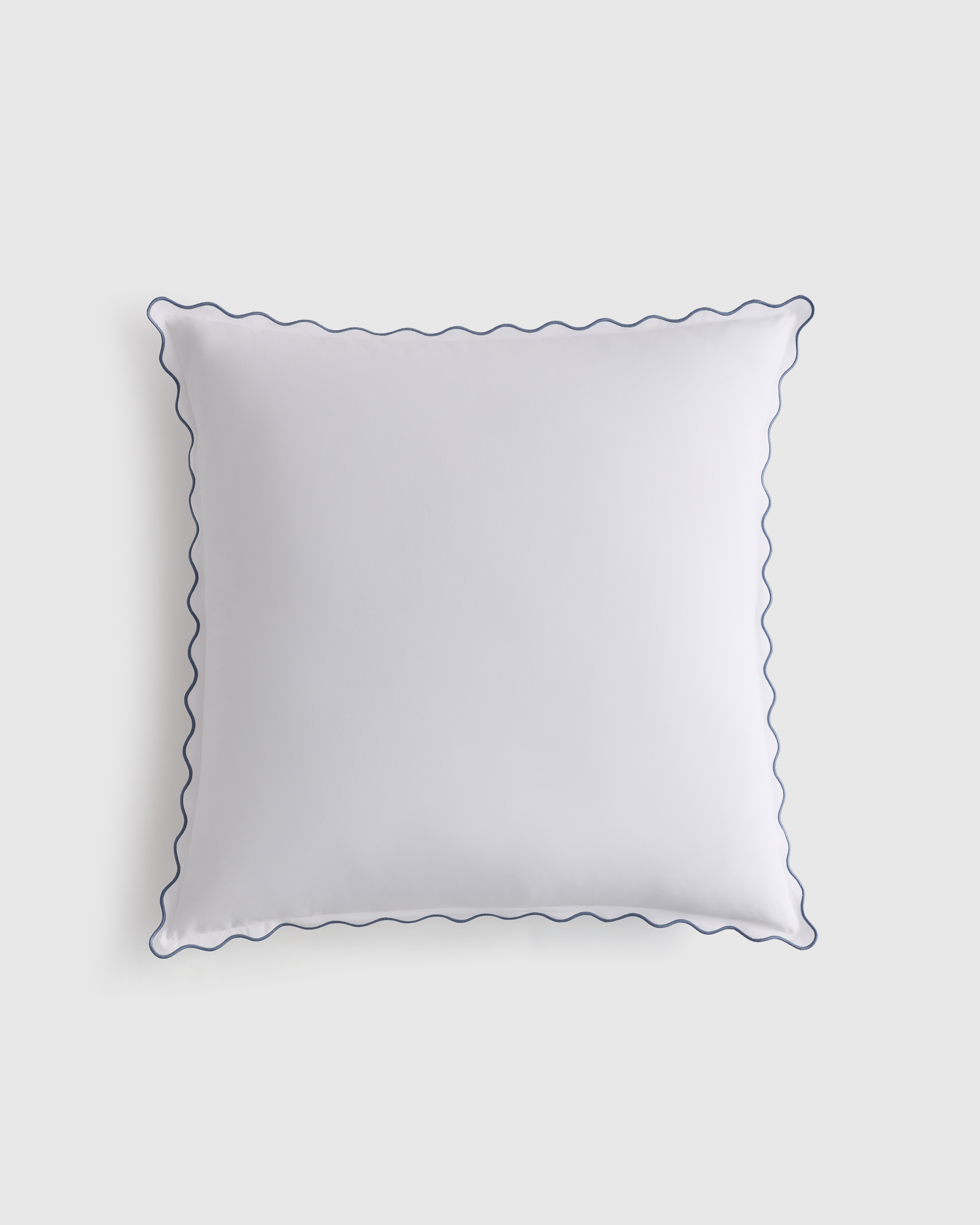 Organic Crisp Percale Scallop Euro Sham