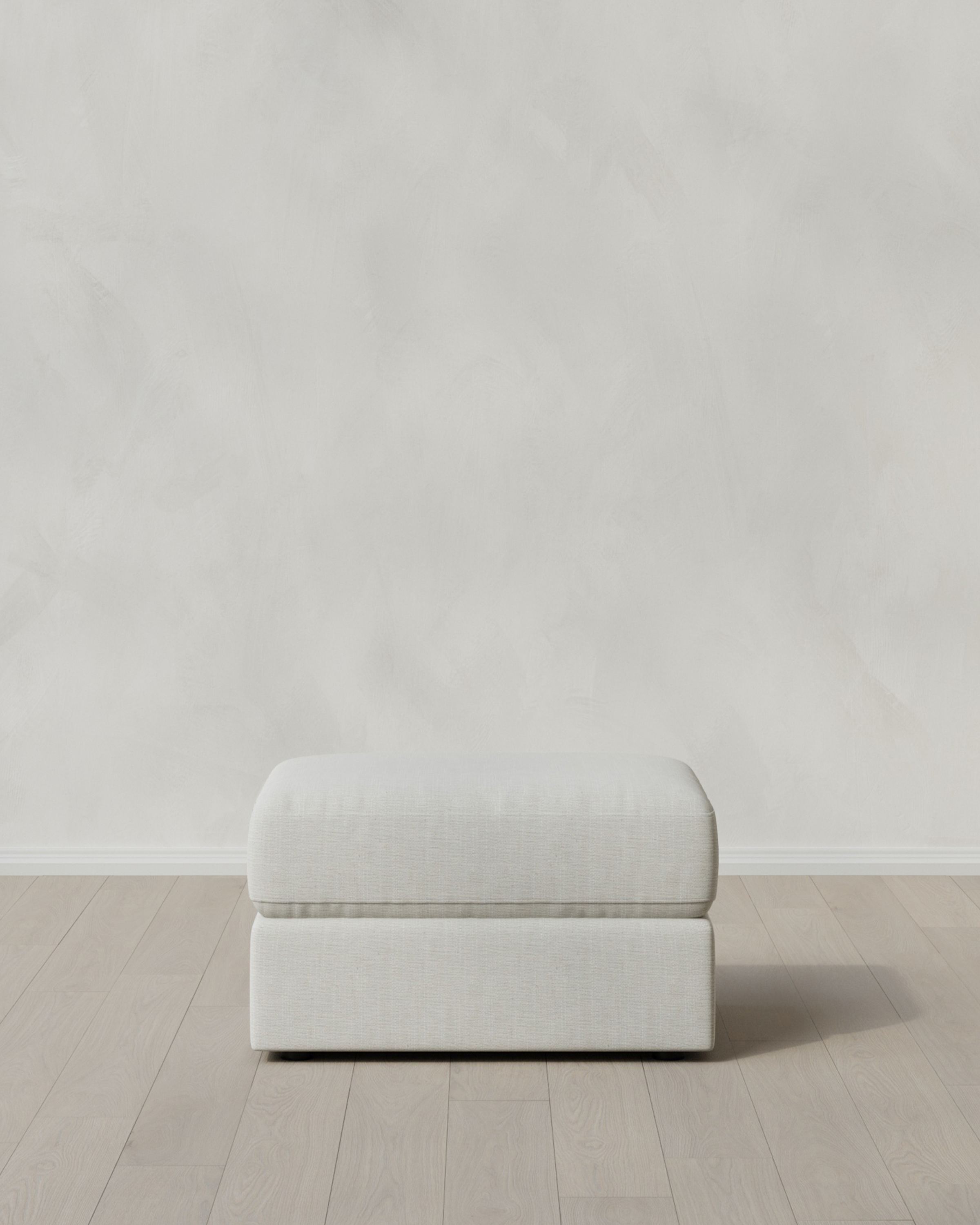 Ashford Deep Seat Ottoman in Performance Chenille Linen Blend