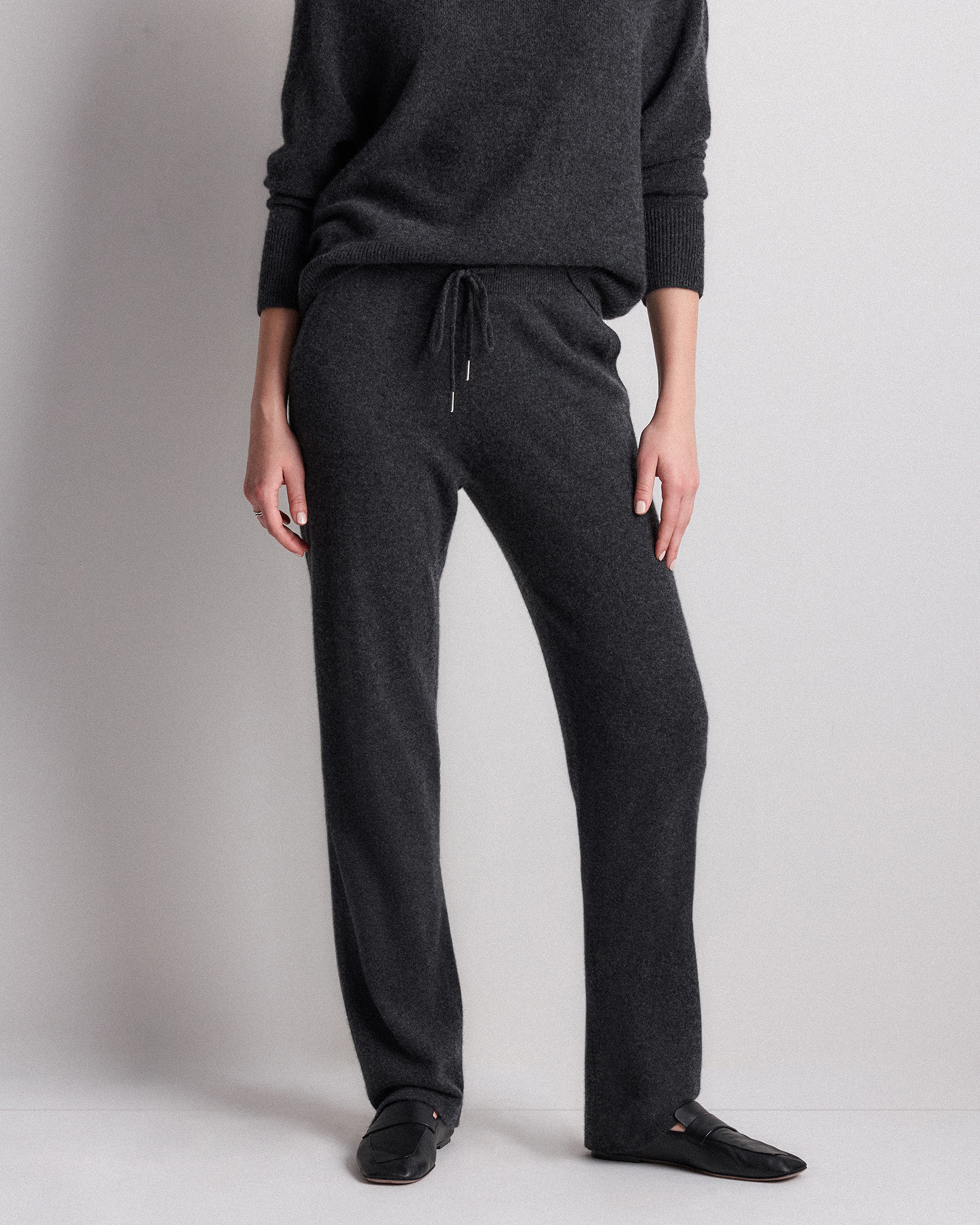 Mongolian Cashmere Straight Leg Pants