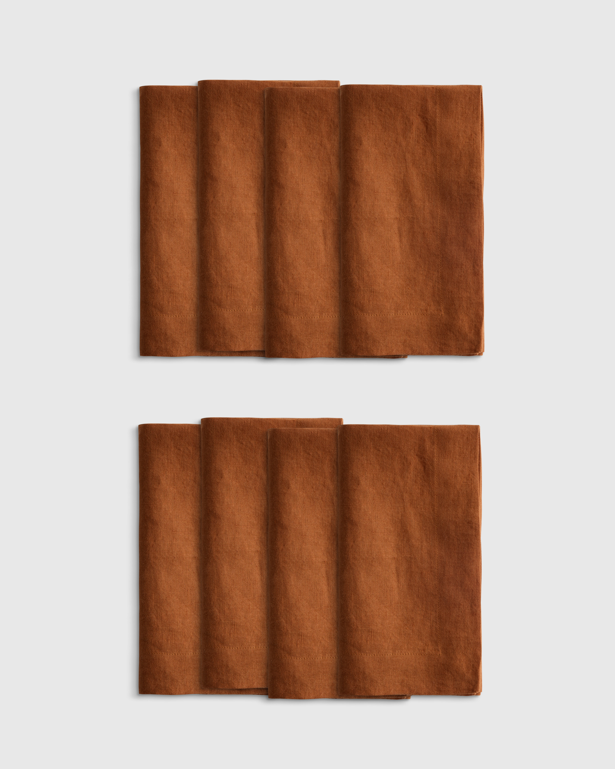 European Linen Wide-Hem Napkins, Set of 8
