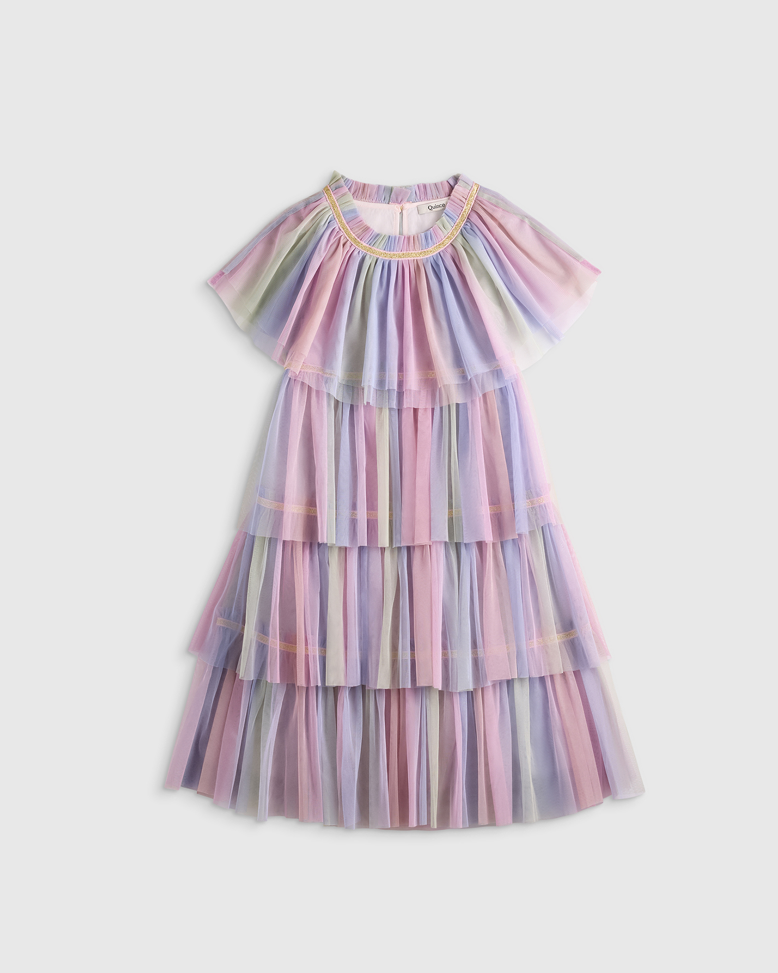 Recycled Tulle Tiered Dress