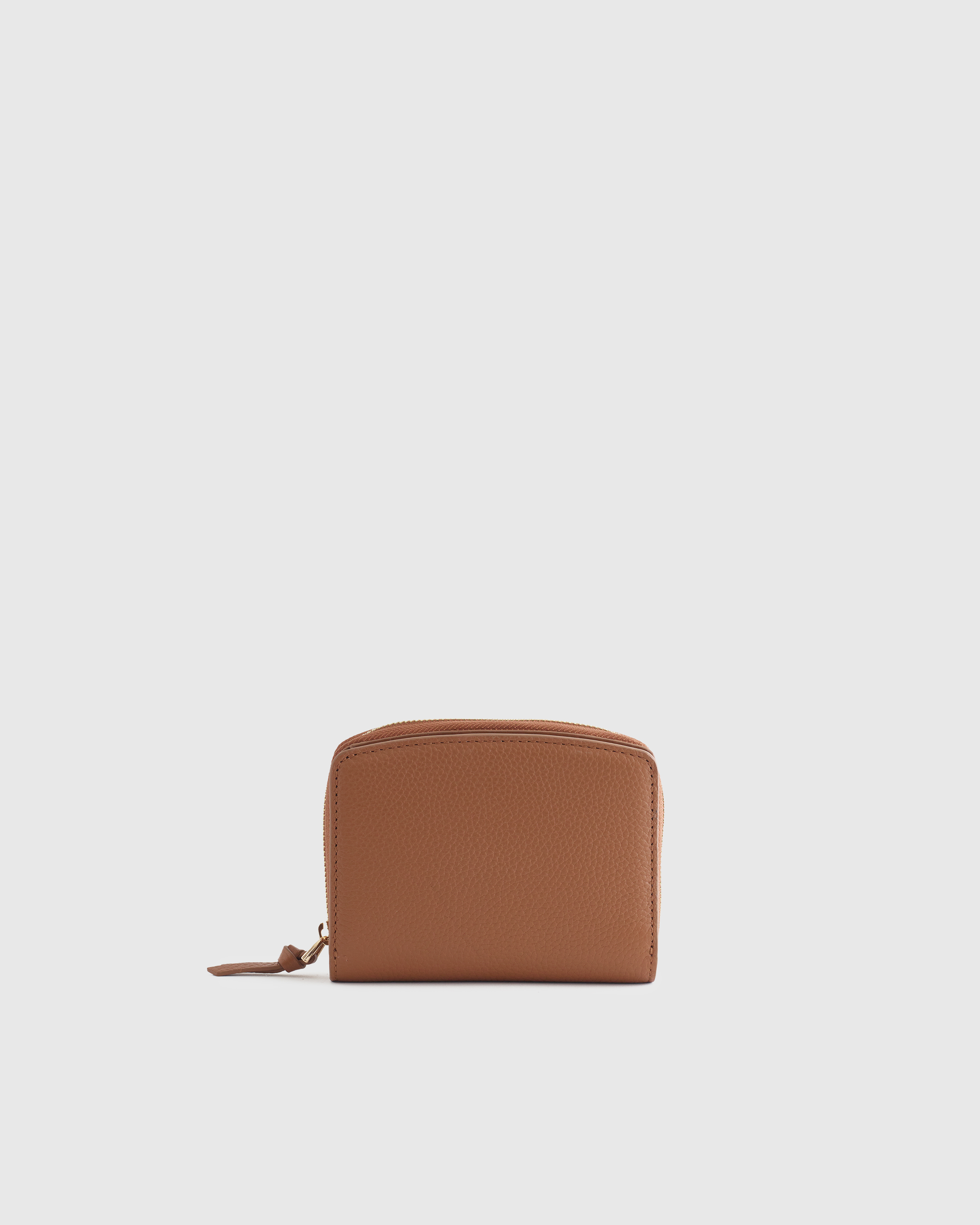Italian Pebbled Leather Compact Wallet