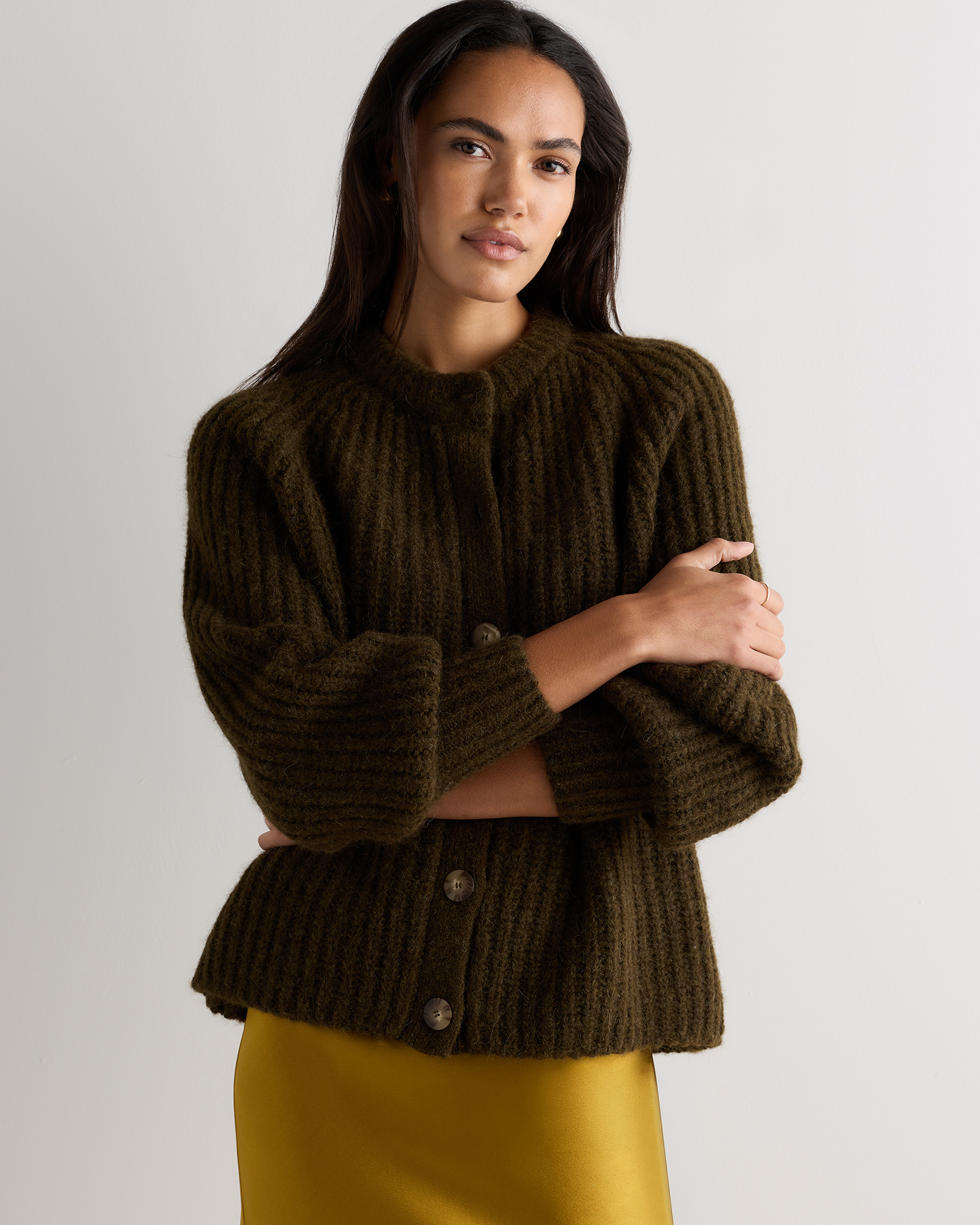 Lofty Baby Alpaca Chunky Crew Cardigan