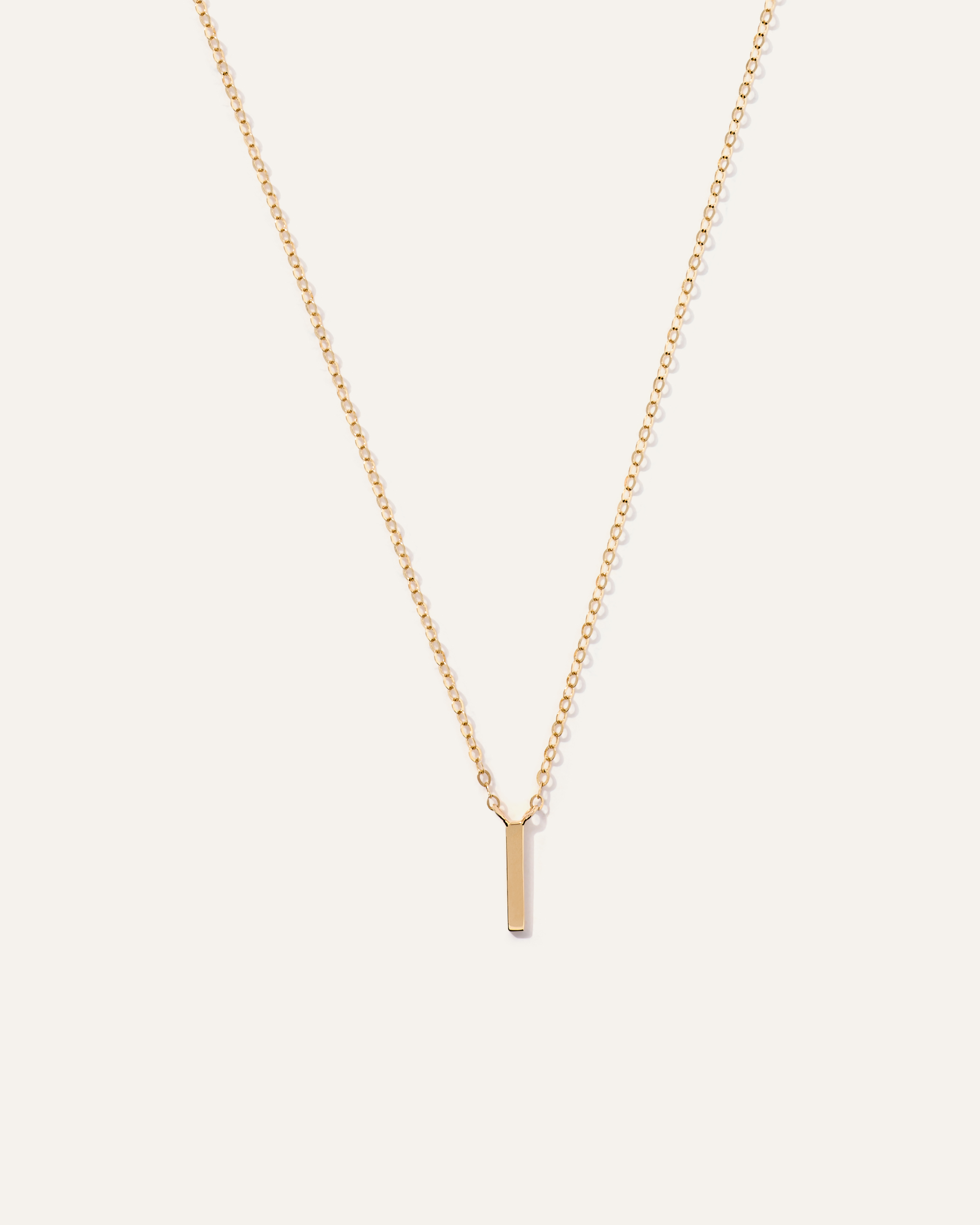 14K Gold Letter Necklace