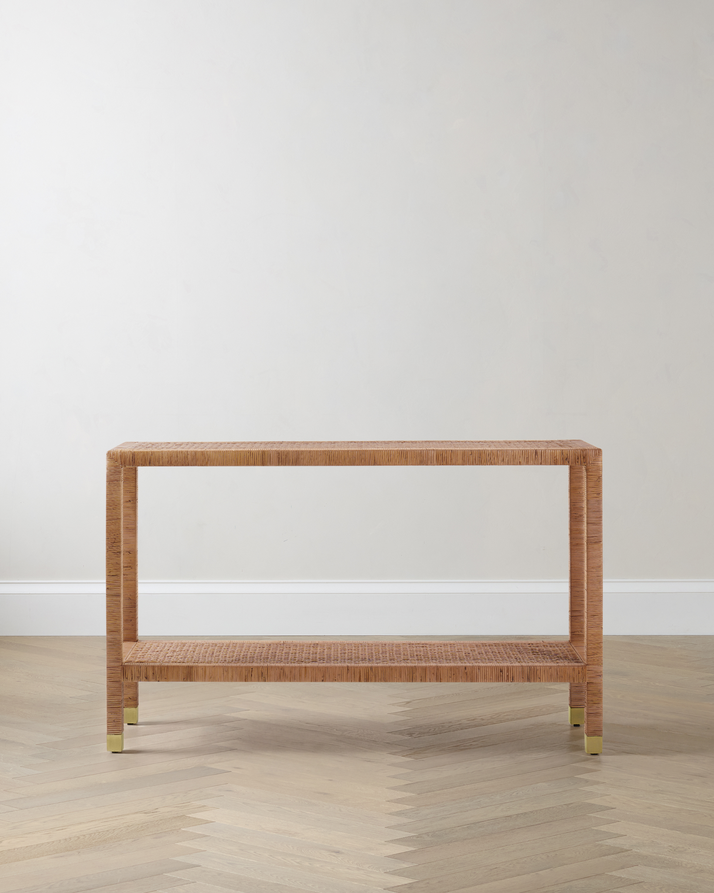 Handwoven Rattan Console Table