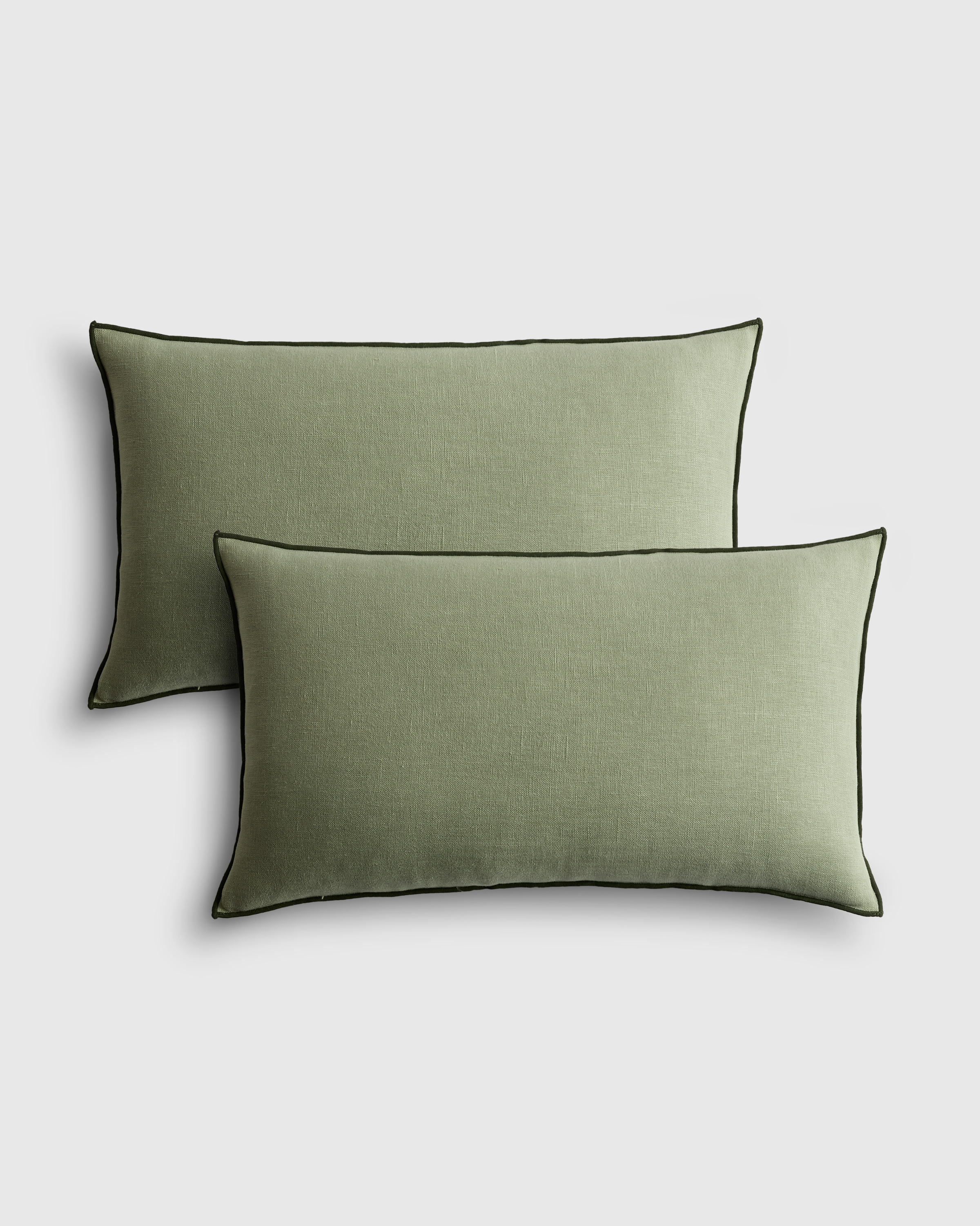 Contrast European Linen Pillow Cover (Set of 2)