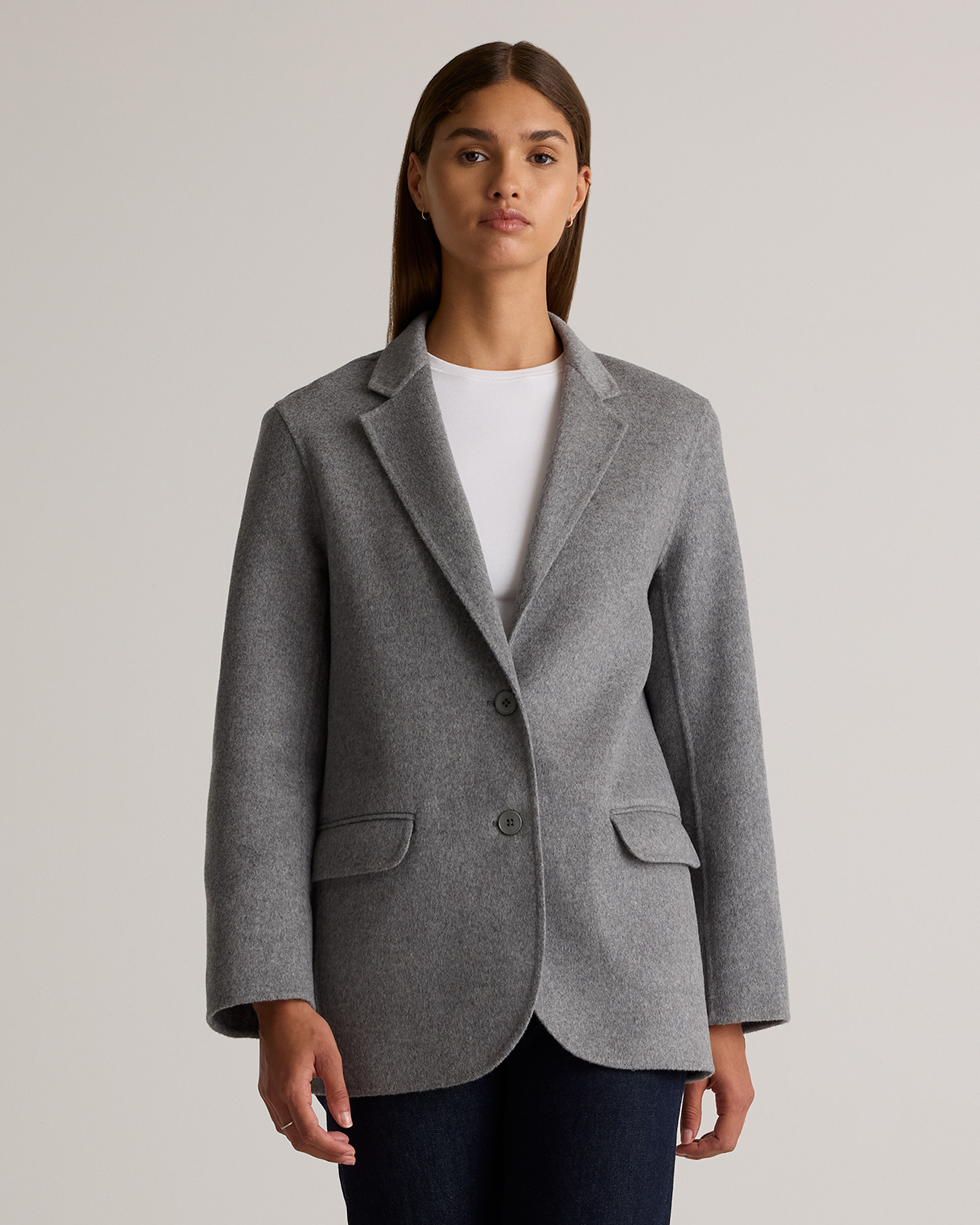 Double-Faced Merino Wool Soft Blazer
